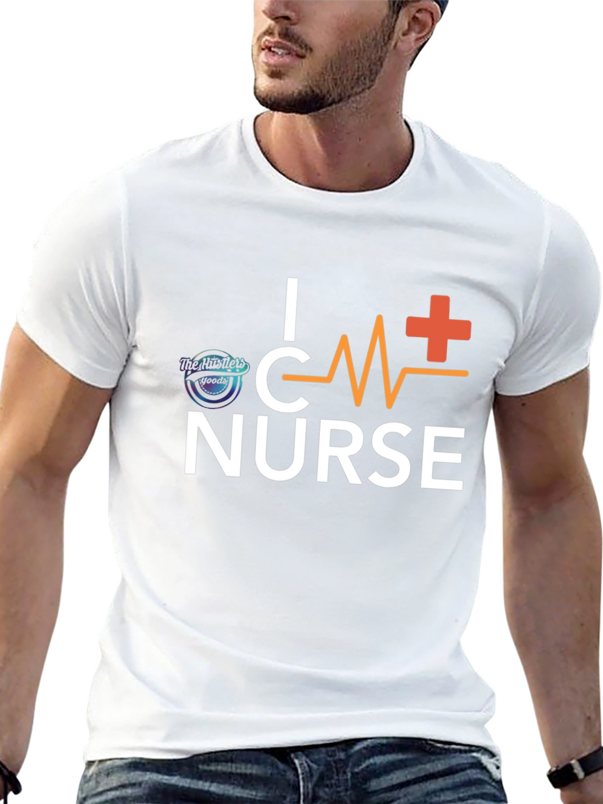 I Heart Nurse Black T-Shirt