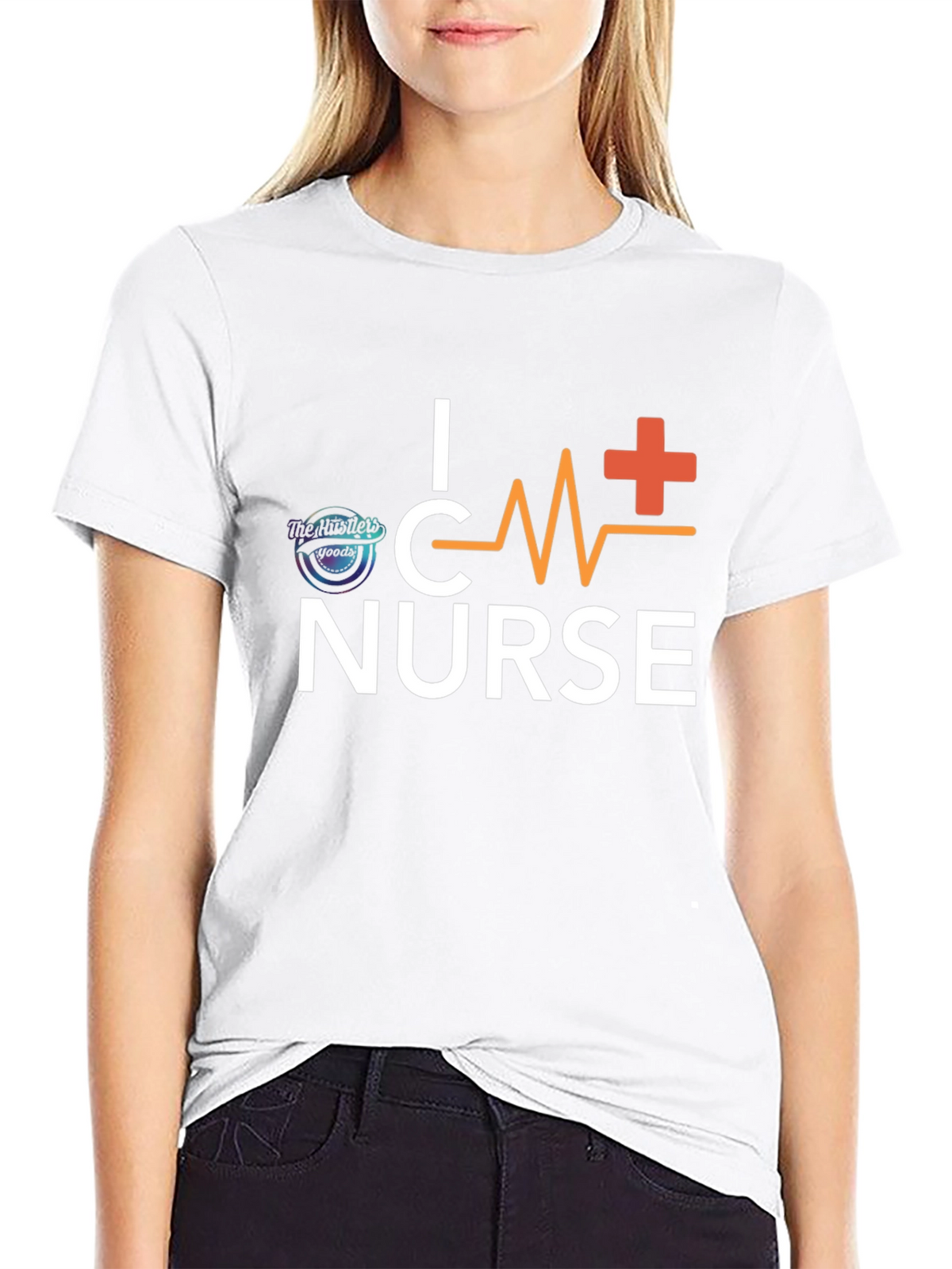 I Heart Nurse Black T-Shirt