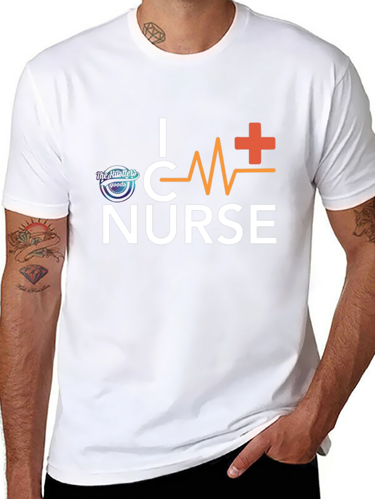 I Heart Nurse Black T-Shirt