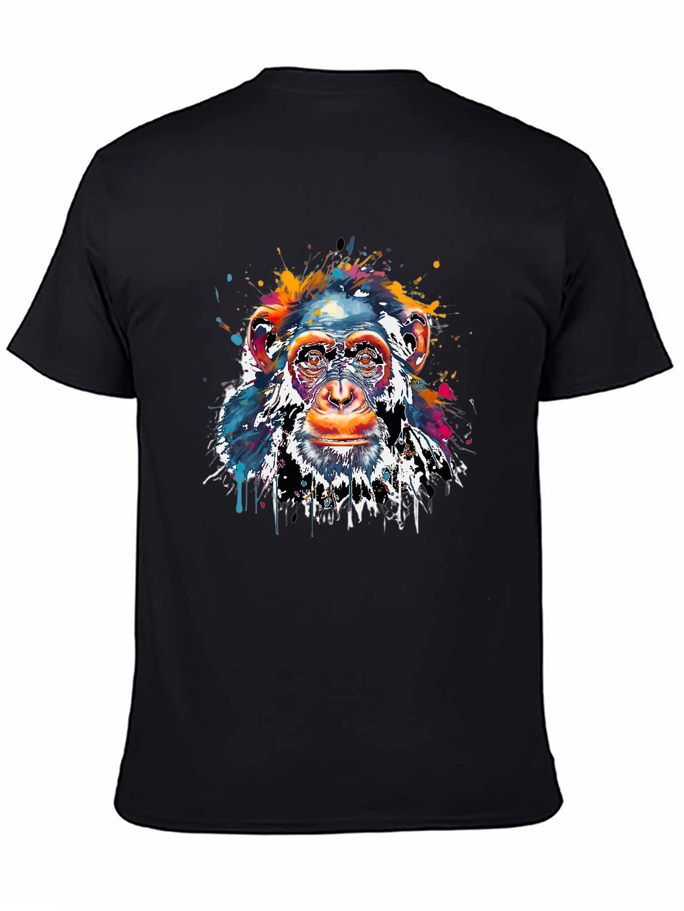 Colorful Monkey Graphic T-Shirt