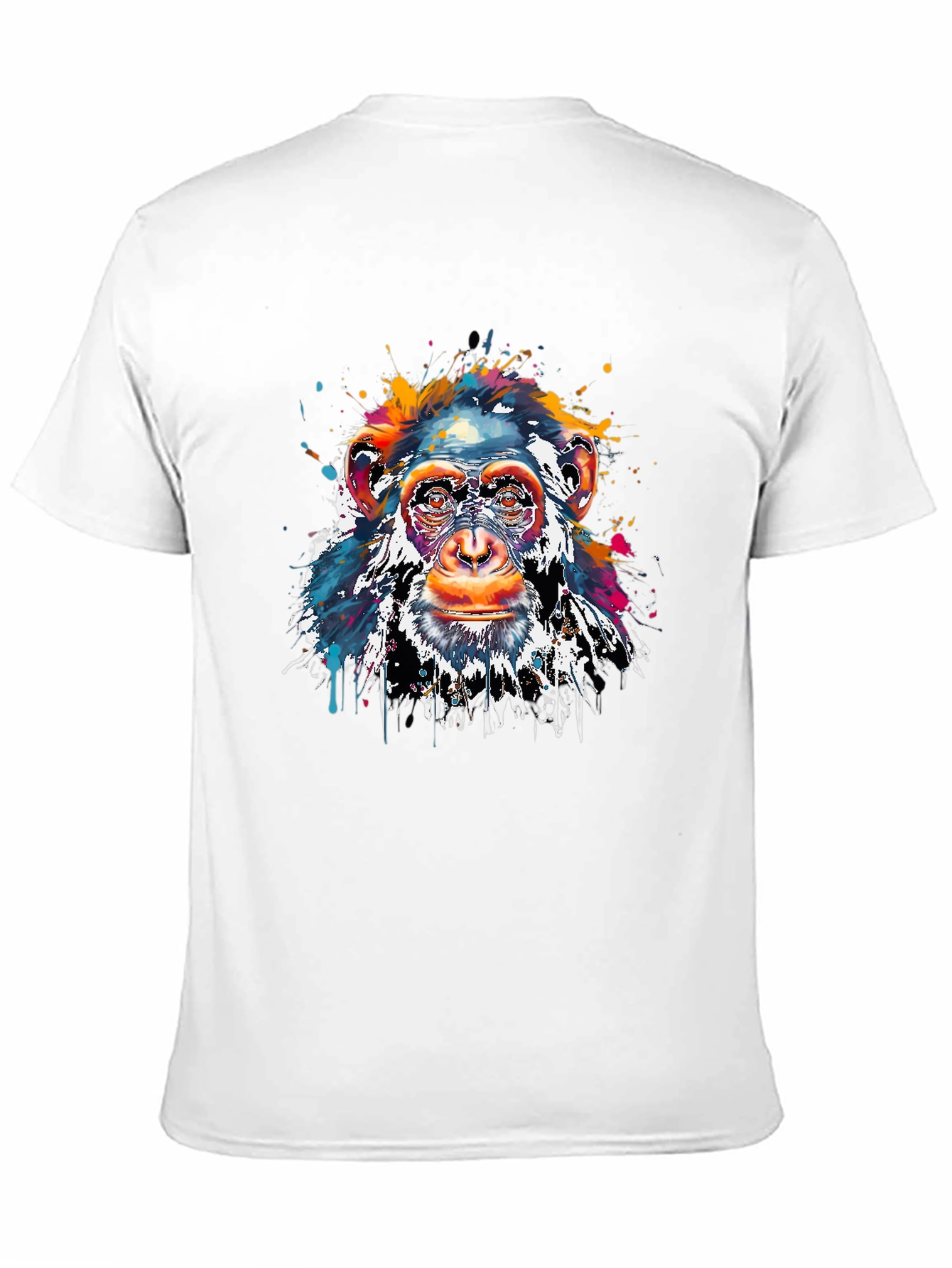 Colorful Monkey Graphic T-Shirt