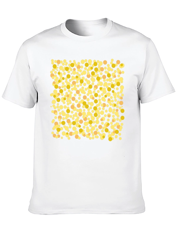 Polka Dot Graphic Tee - Casual Black T-Shirt