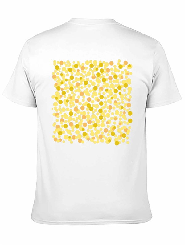 Polka Dot Graphic Tee - Casual Black T-Shirt
