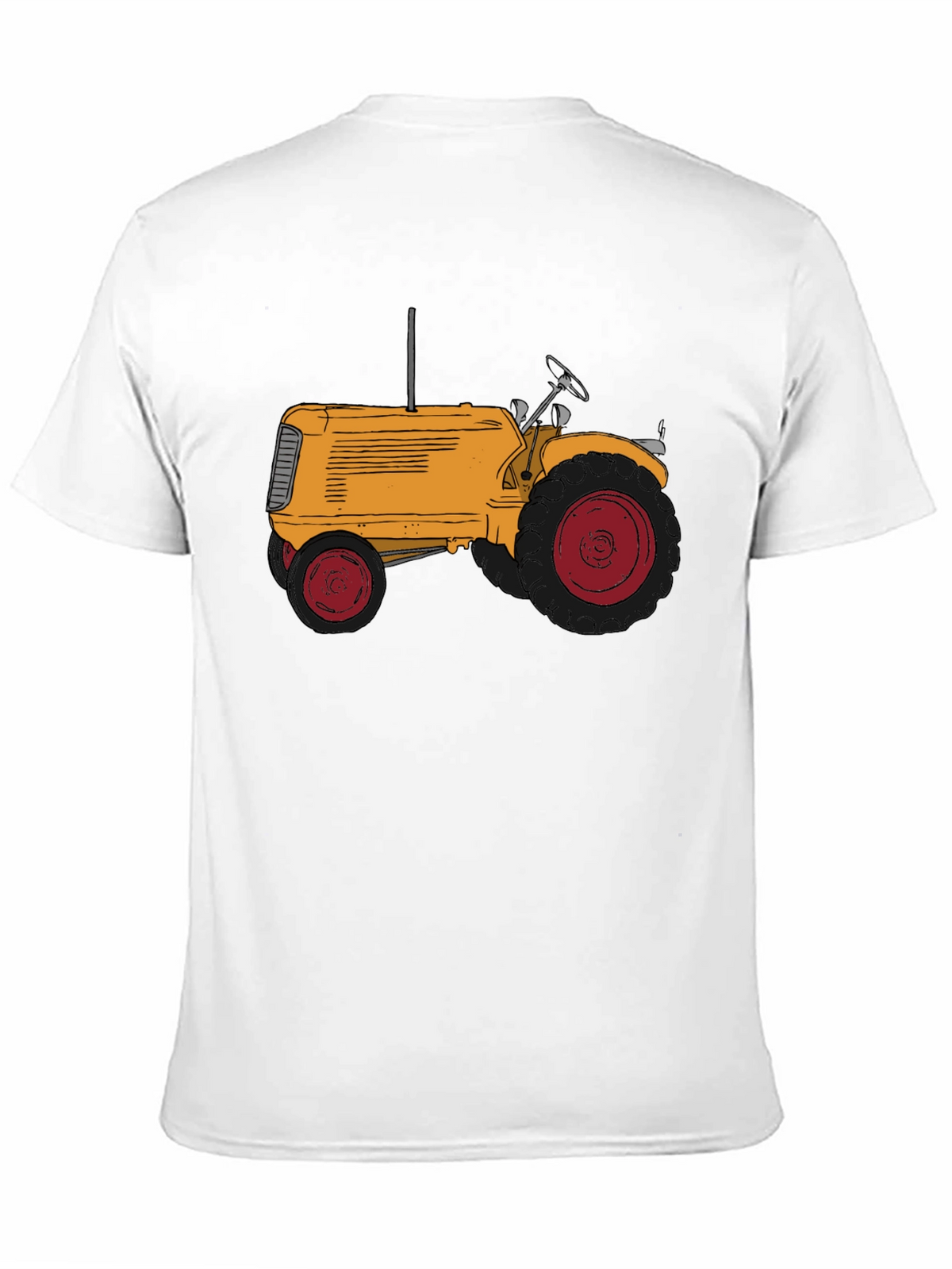 Tractor Graphic Tee - Stylish Black Cotton T-Shirt