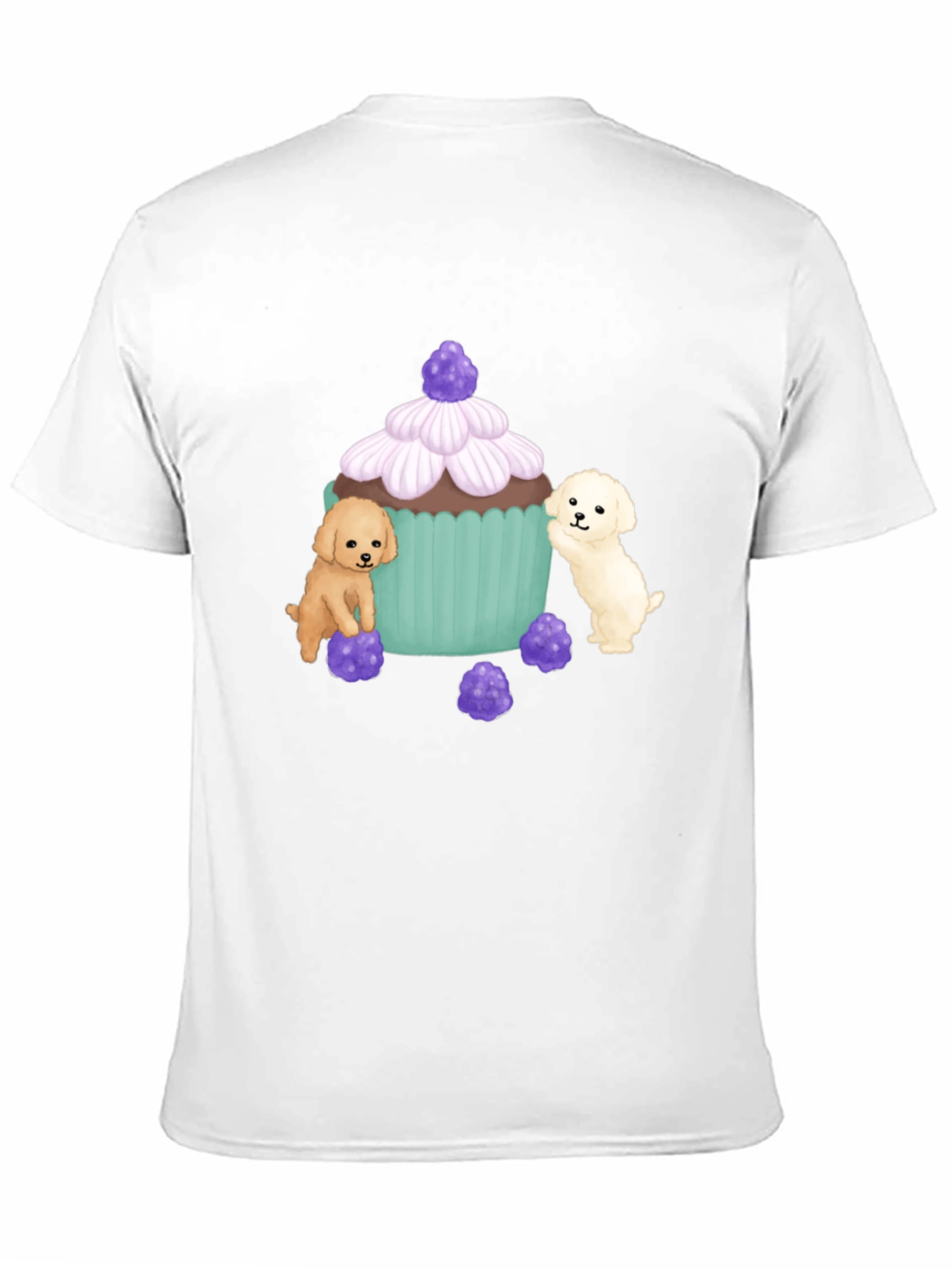 Cute Puppy Cupcake Graphic T-Shirt