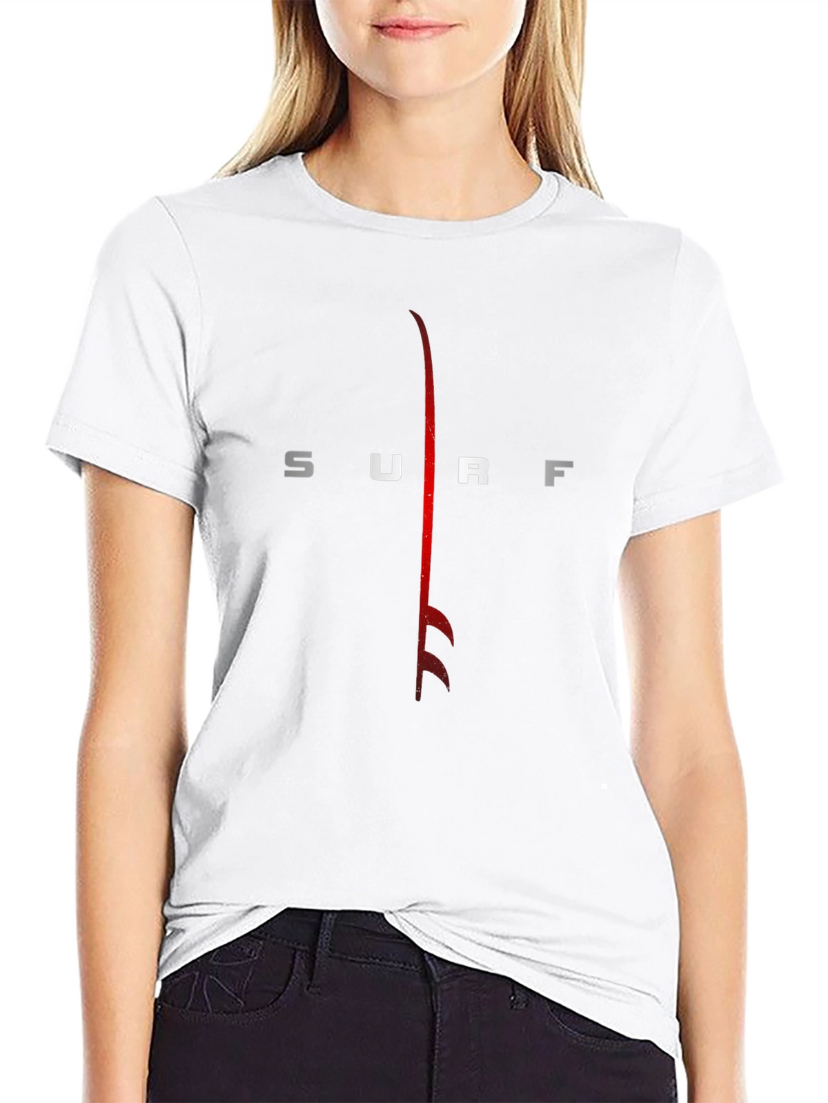 Mens Black Surf Graphic Tee - Casual Style