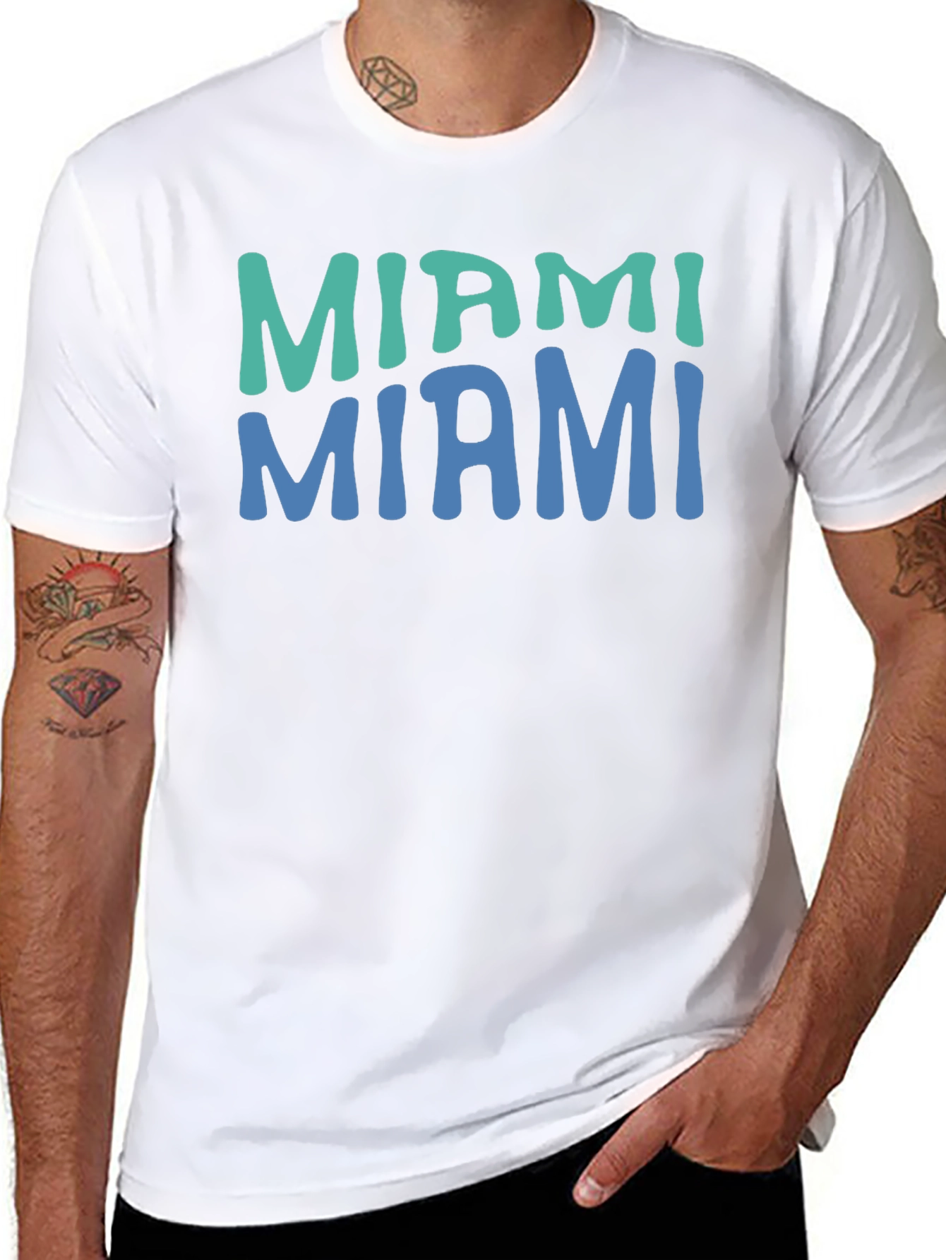 Miami Graphic T-Shirt - Retro Style