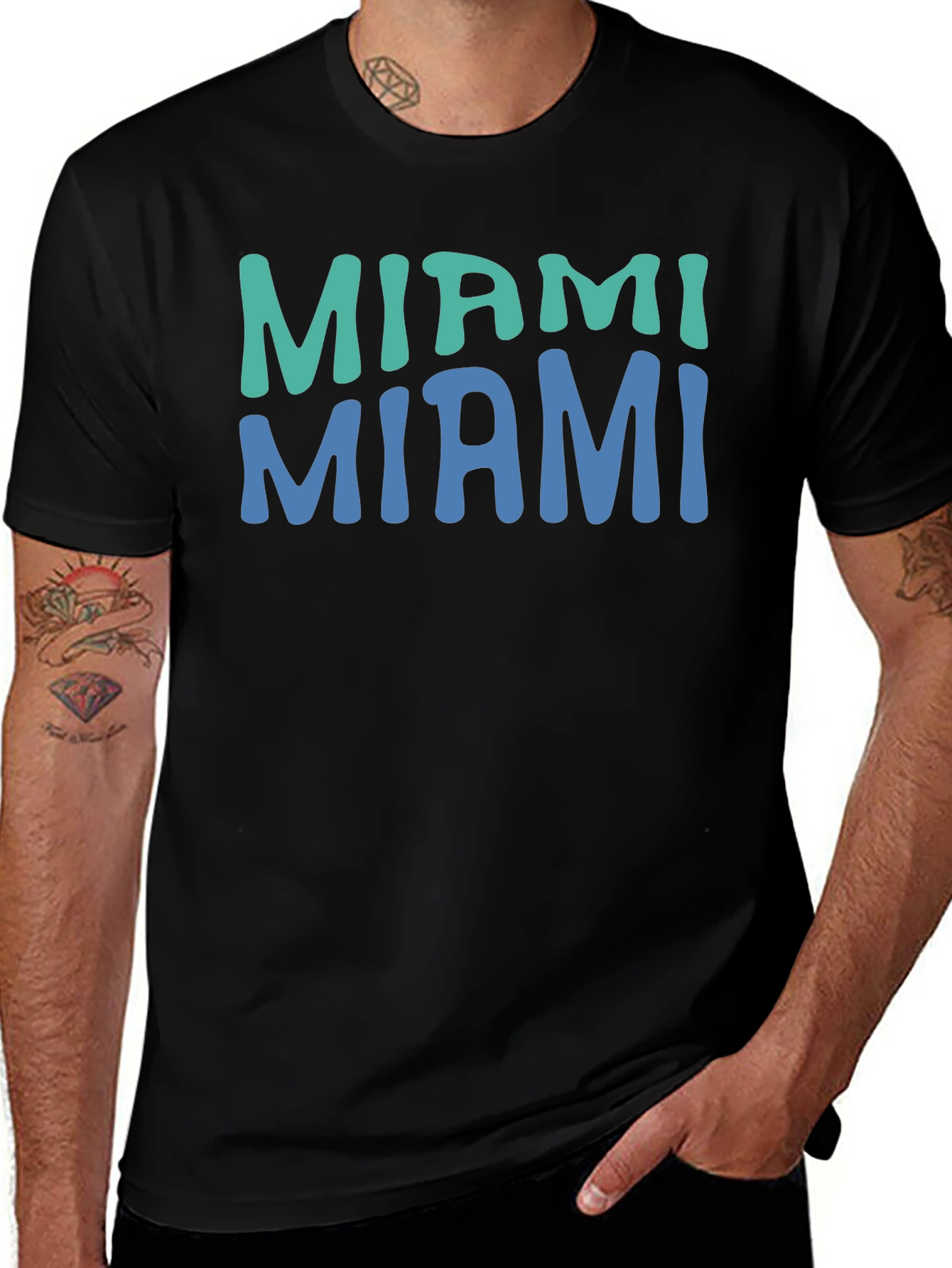 Miami Graphic T-Shirt - Retro Style