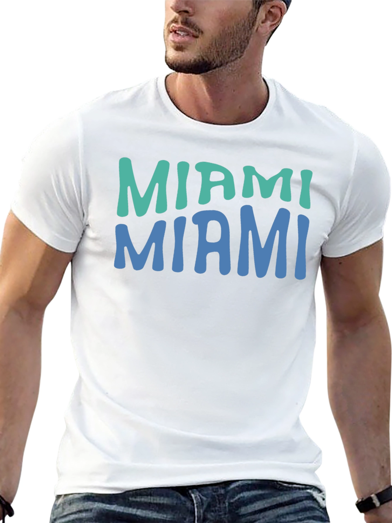 Miami Graphic T-Shirt - Retro Style