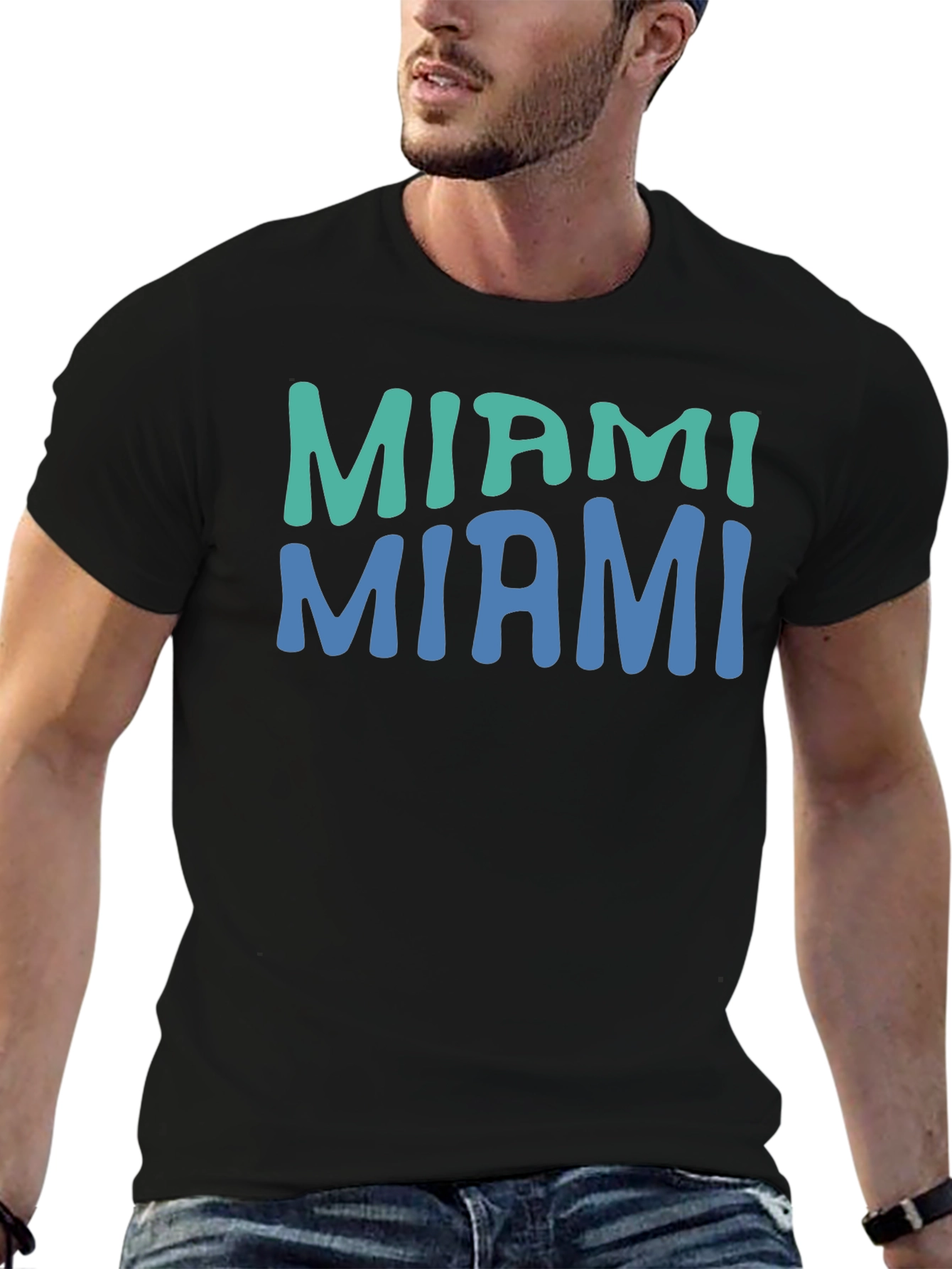 Miami Graphic T-Shirt - Retro Style