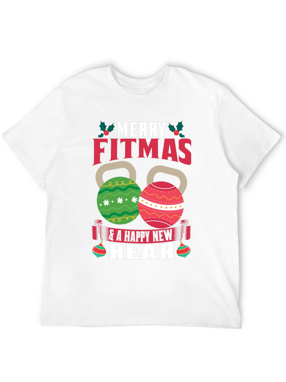Merry Fitmas T-Shirt - Festive Fitness Apparel