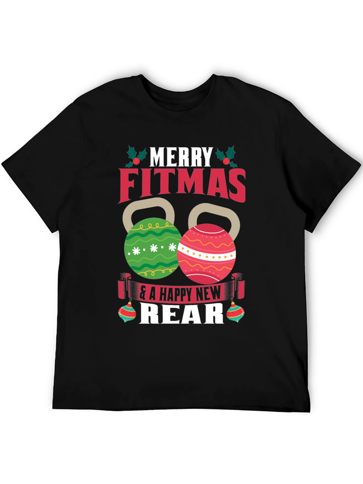 Merry Fitmas T-Shirt - Festive Fitness Apparel