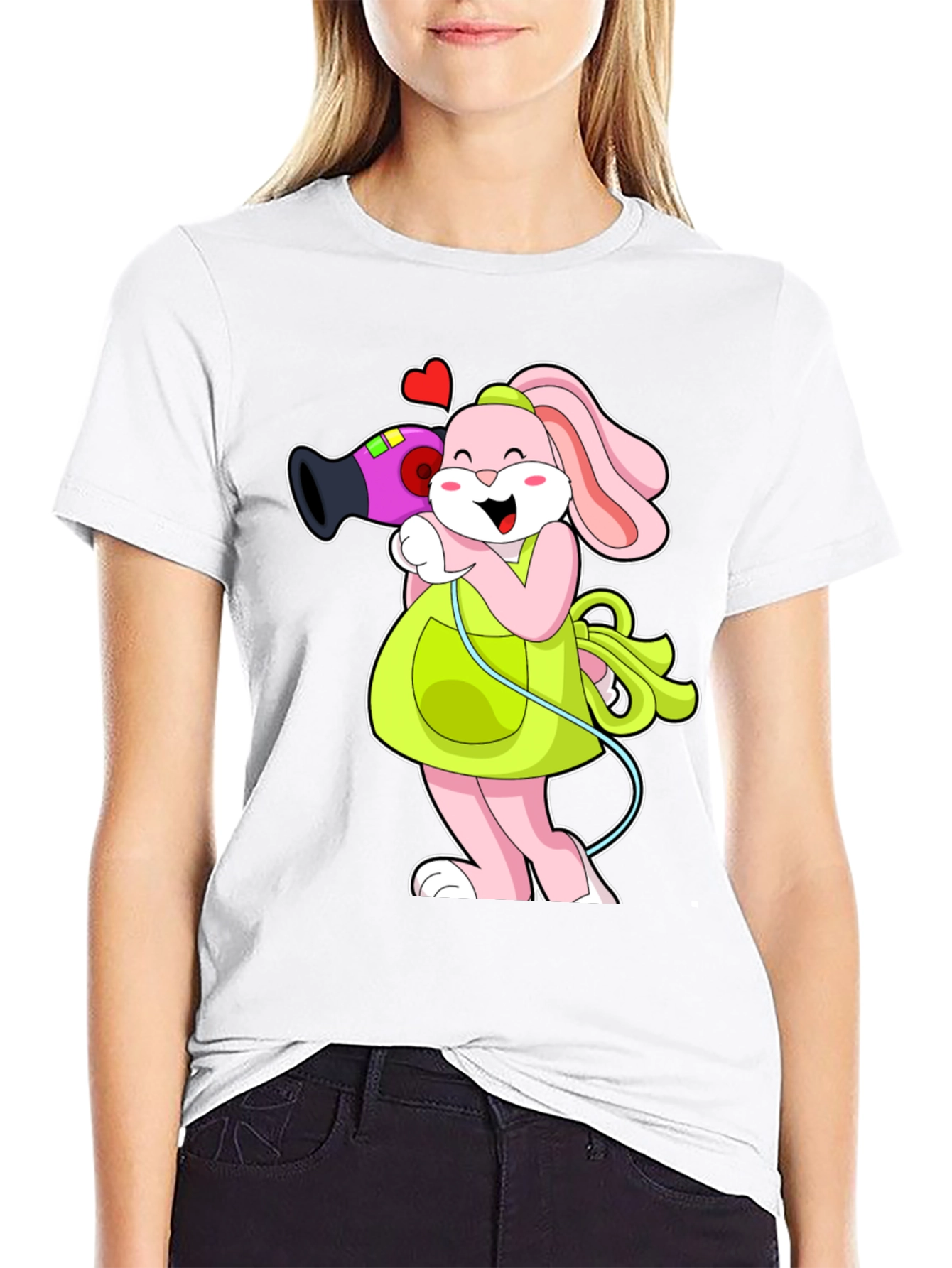 Cute Bunny Hairdresser T-Shirt