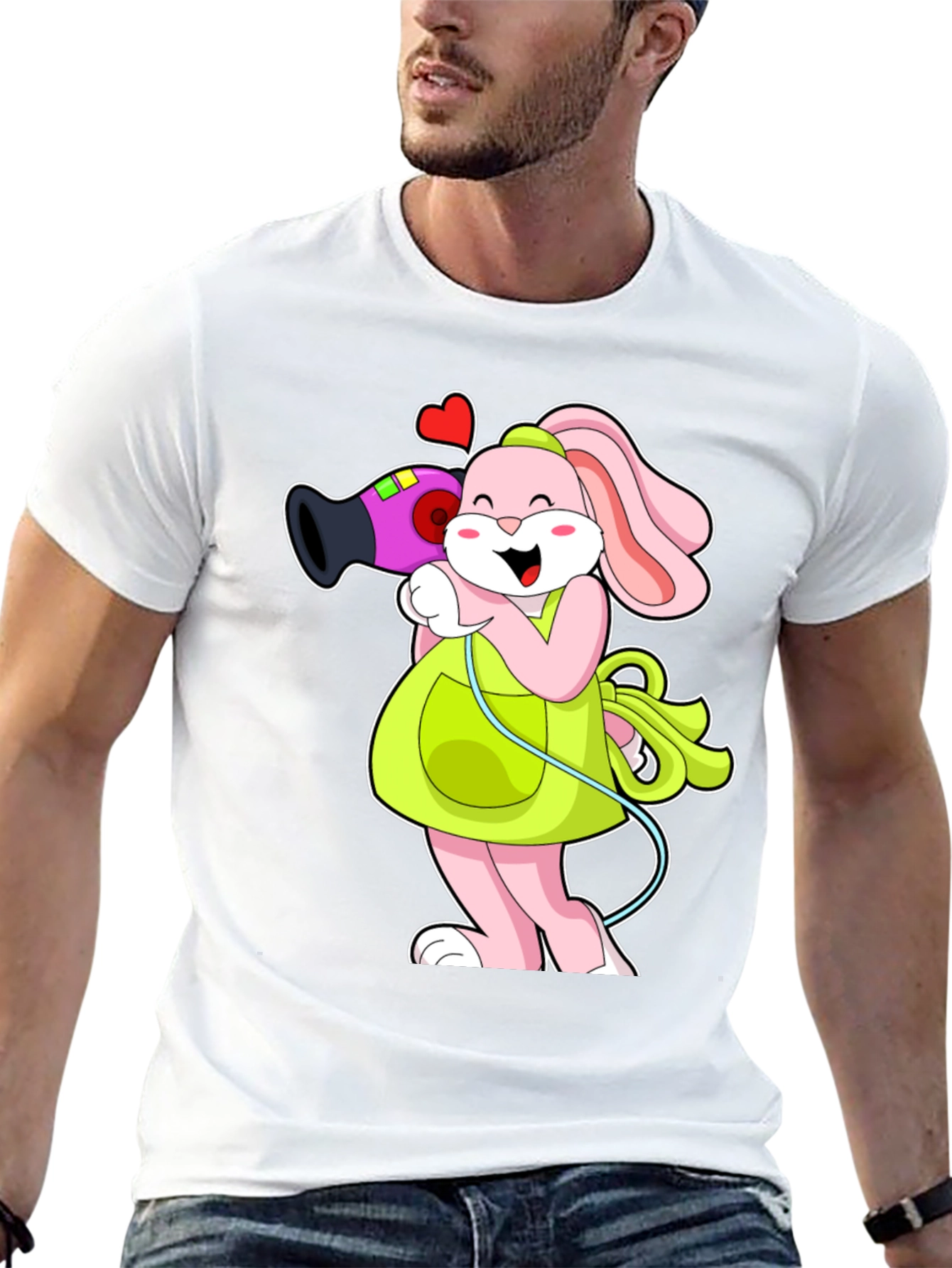 Cute Bunny Hairdresser T-Shirt