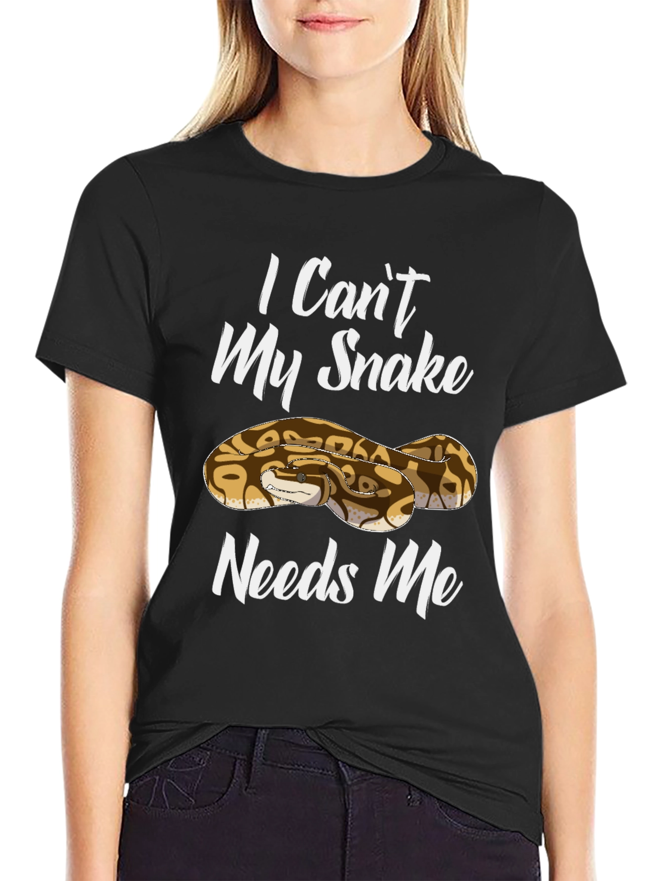 I Cant My Snake Needs Me T-Shirt