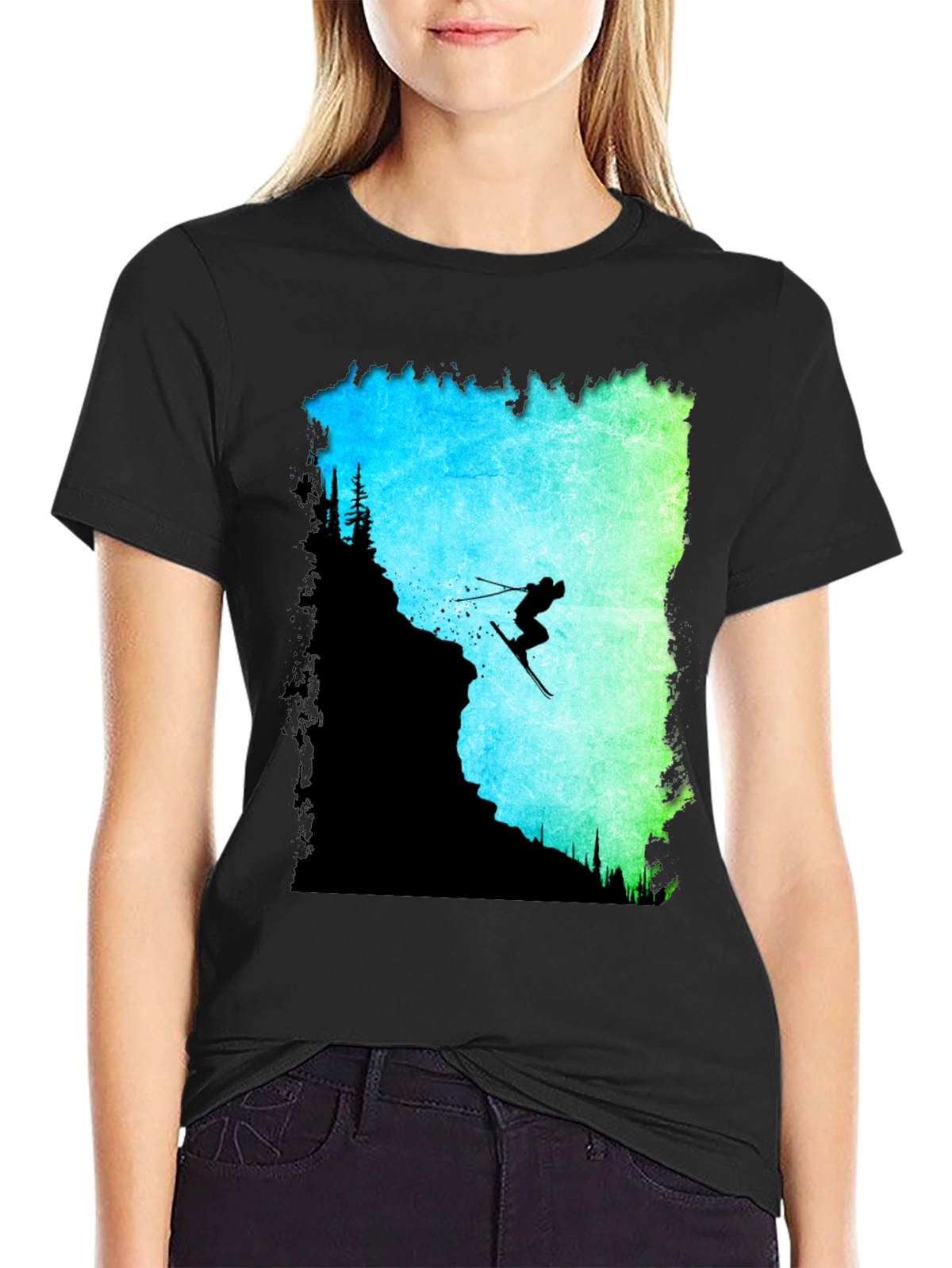 Ski Jumper Graphic Tee - Adventure Ready