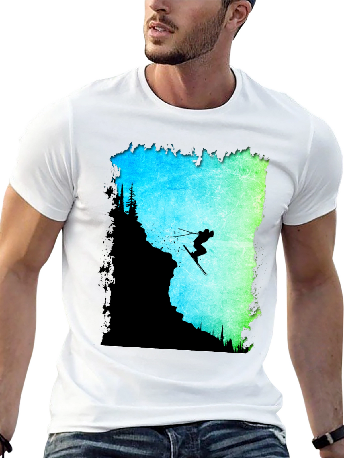 Ski Jumper Graphic Tee - Adventure Ready