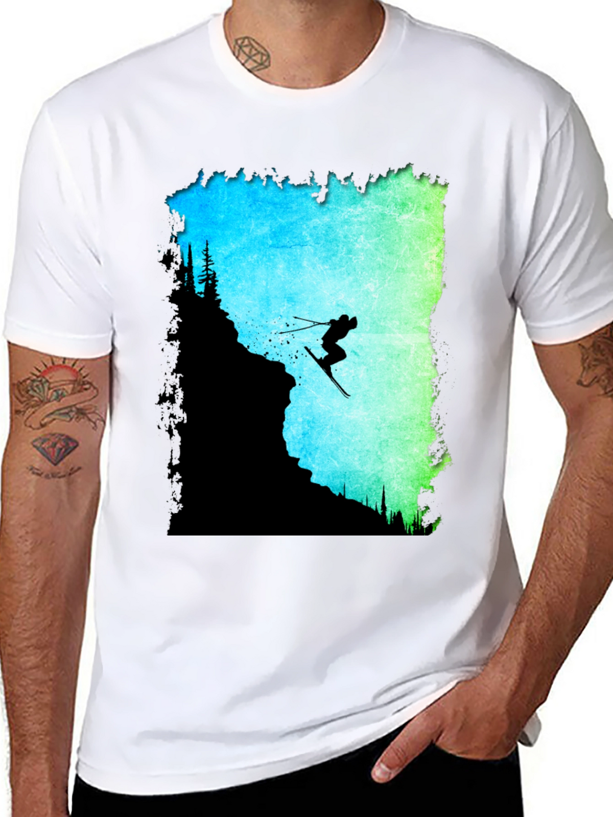 Ski Jumper Graphic Tee - Adventure Ready