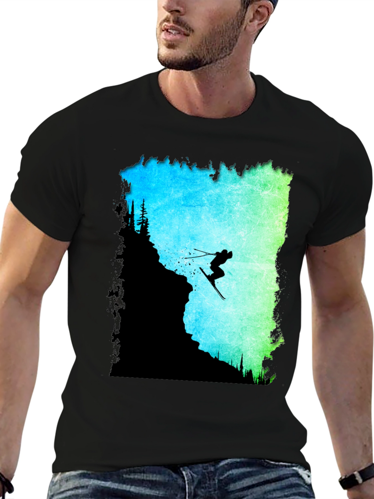 Ski Jumper Graphic Tee - Adventure Ready