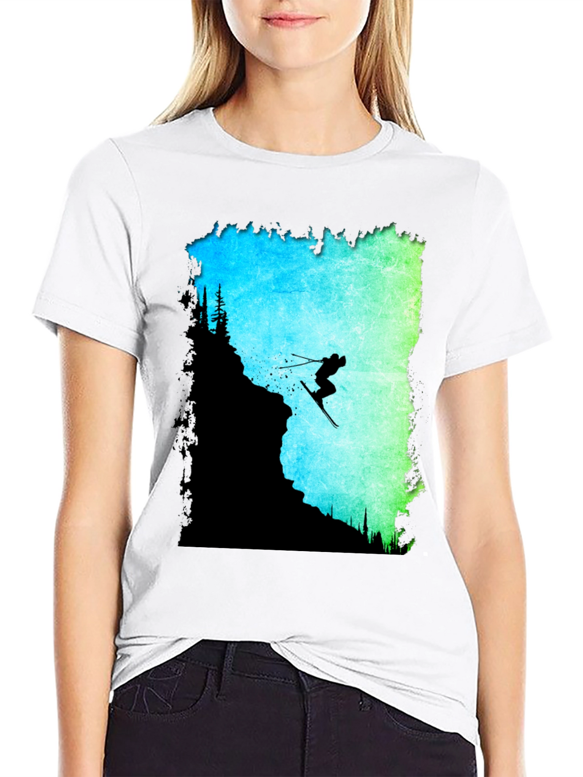 Ski Jumper Graphic Tee - Adventure Ready