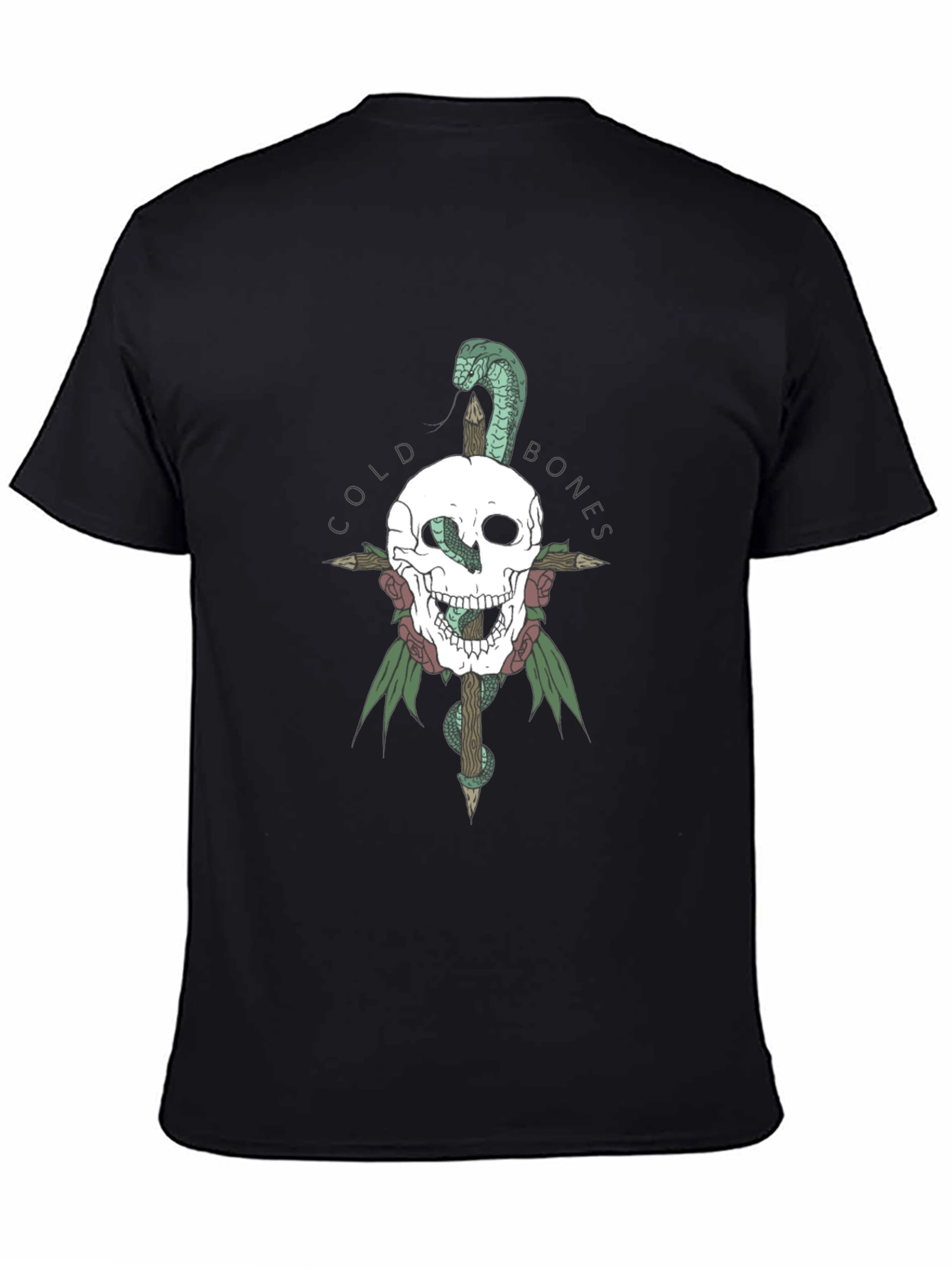 Cold Bones Skull & Snake Graphic Tee