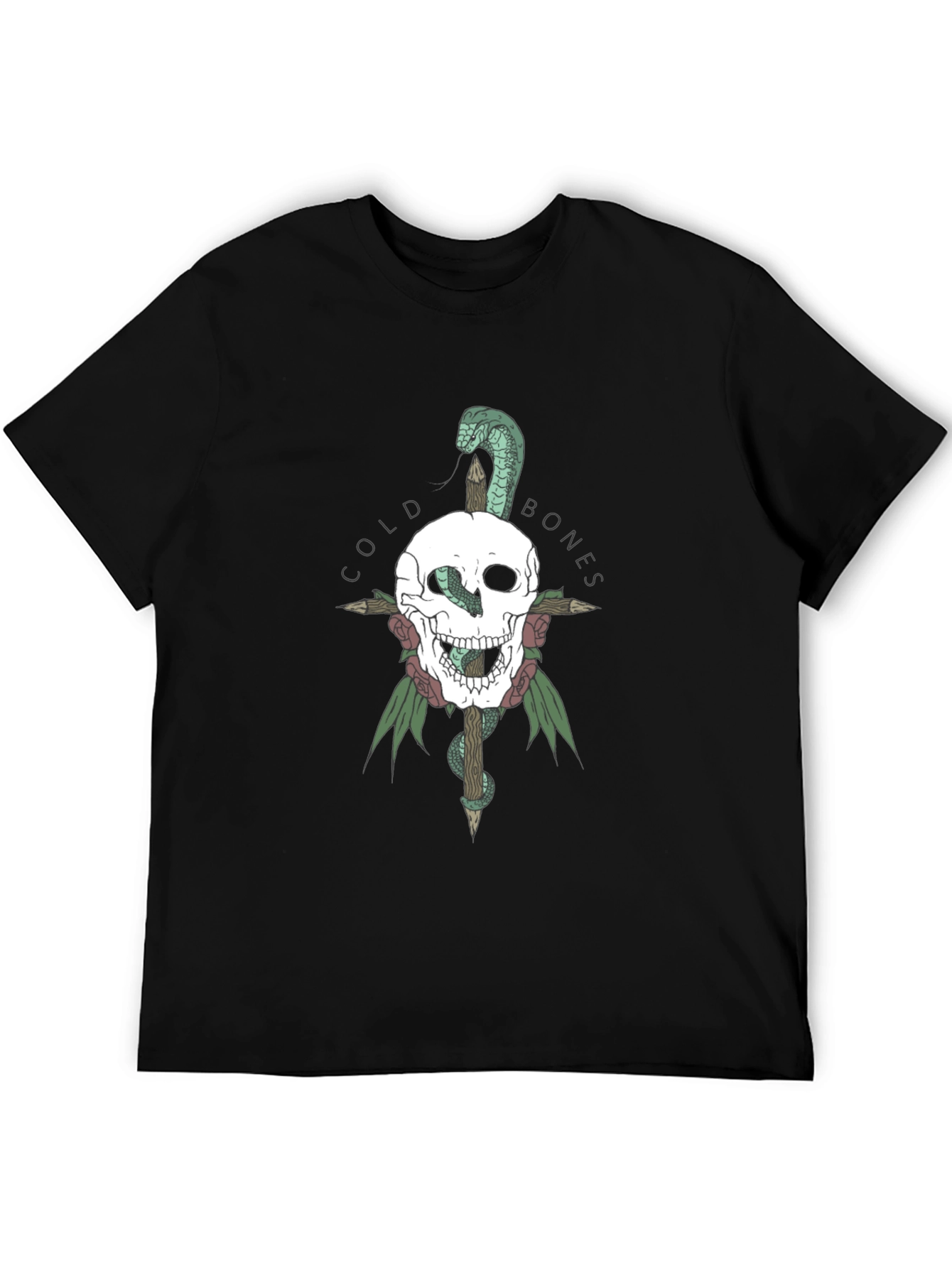 Cold Bones Skull & Snake Graphic Tee