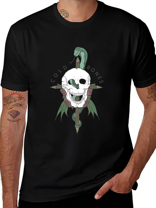 Cold Bones Skull & Snake Graphic Tee