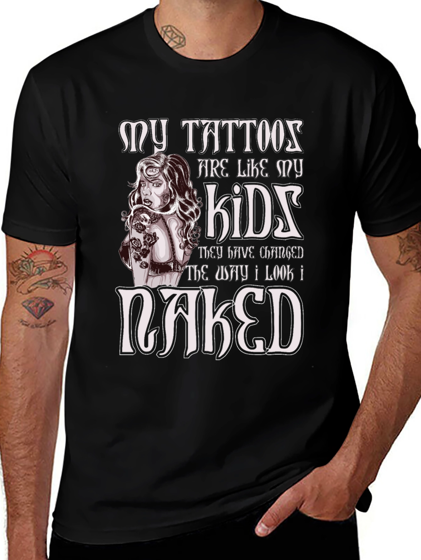 Tattoos Are Like My Kids Novelty T-Shirt