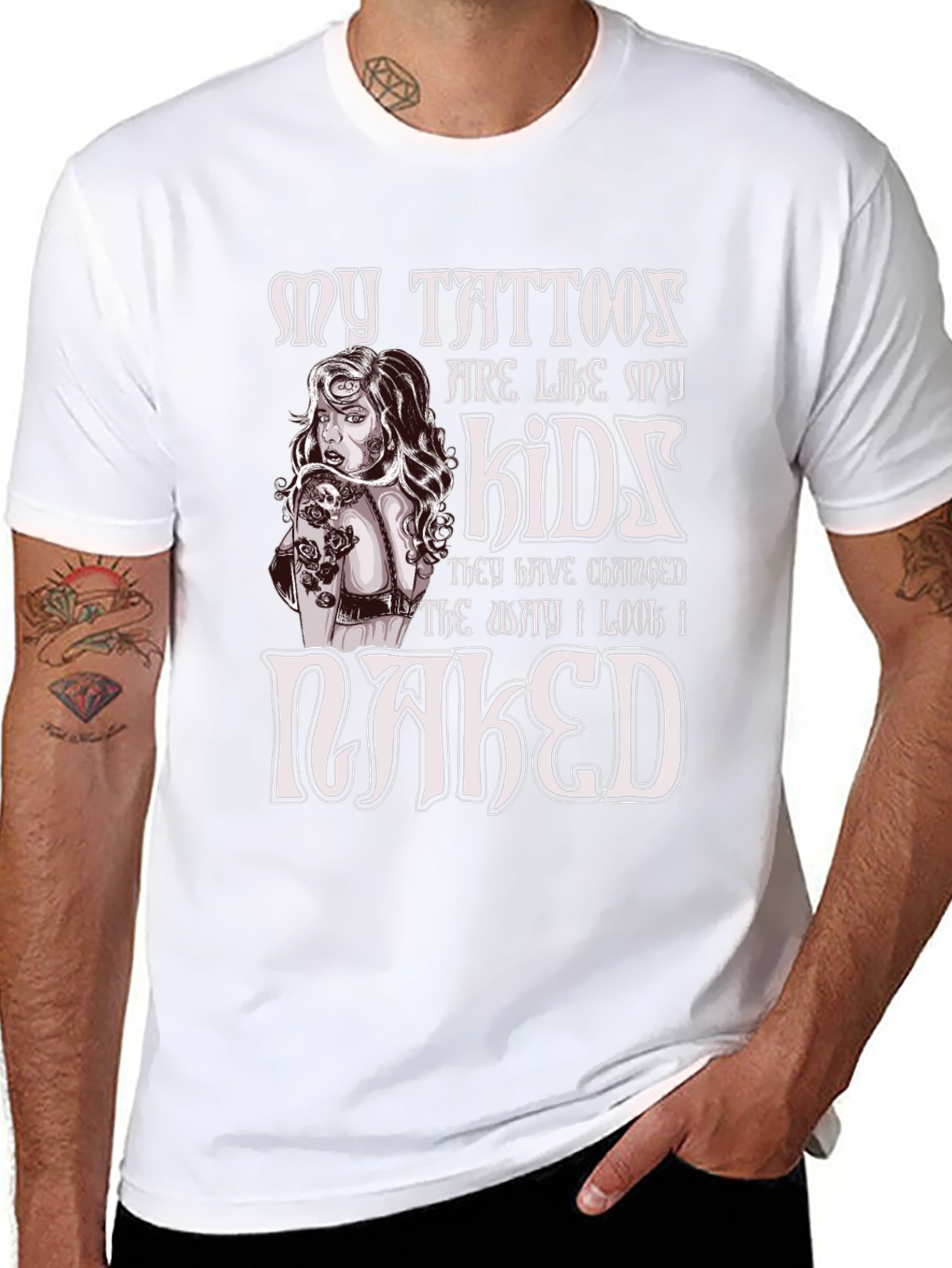 Tattoos Are Like My Kids Novelty T-Shirt