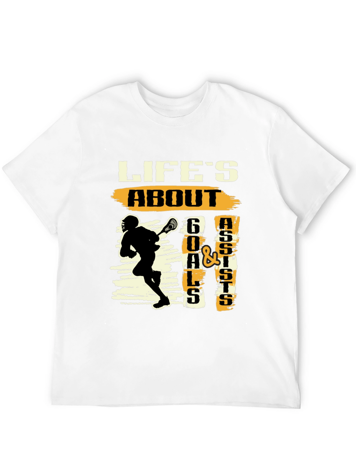 Lifes About Goals and Assists Lacrosse T-Shirt