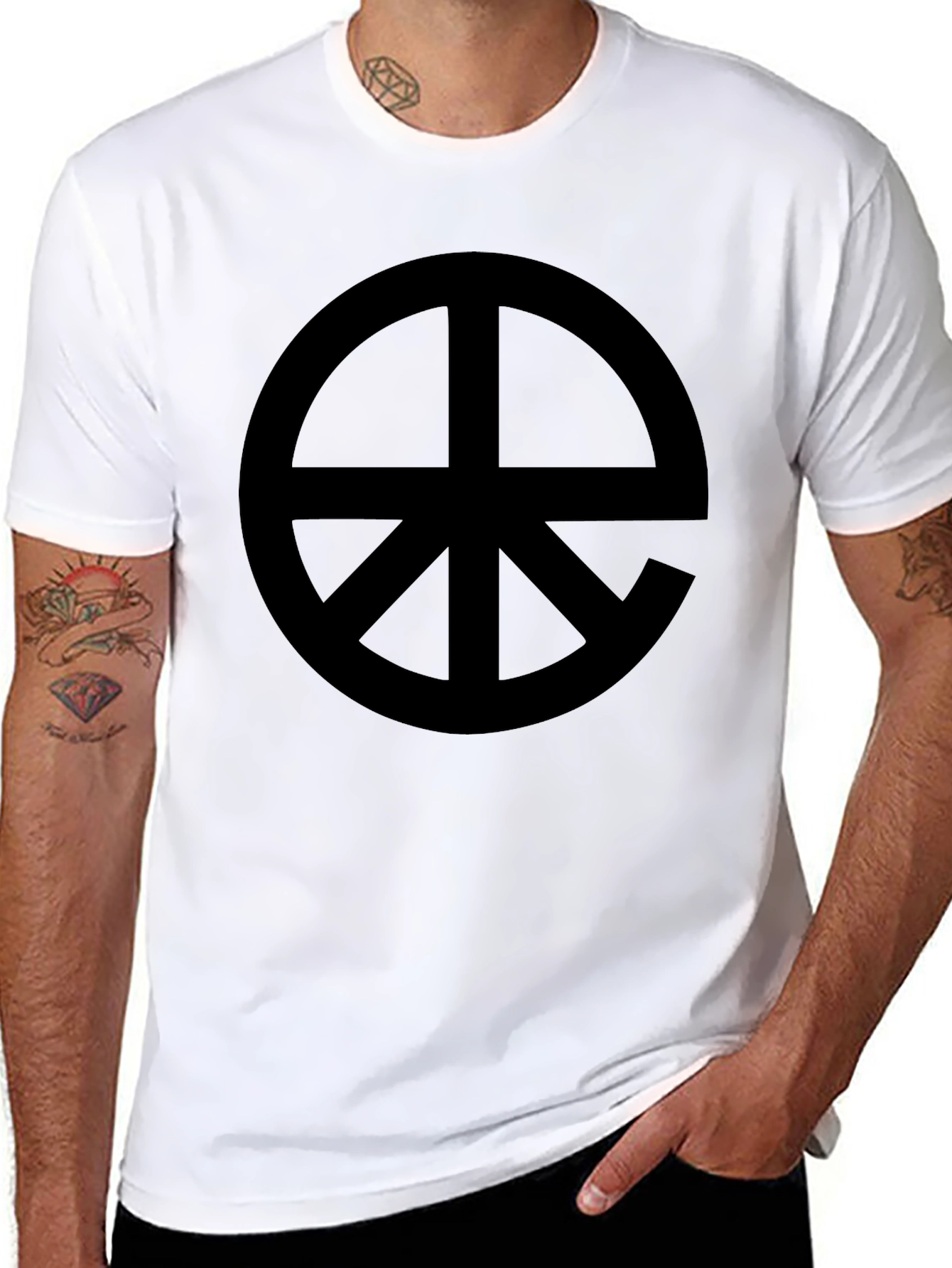 Symbolic Graphic Tee - Black Cotton Blend