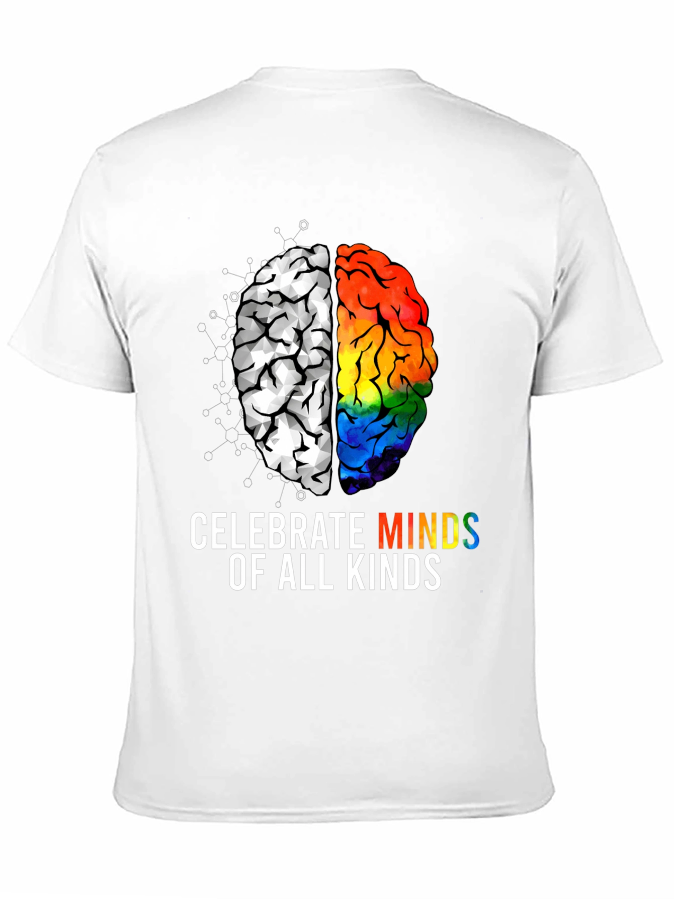 Celebrate All Minds T-Shirt - Autism & LGBTQ+ Pride