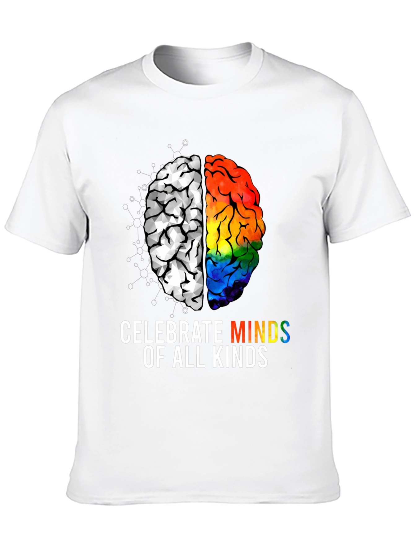 Celebrate All Minds T-Shirt - Autism & LGBTQ+ Pride
