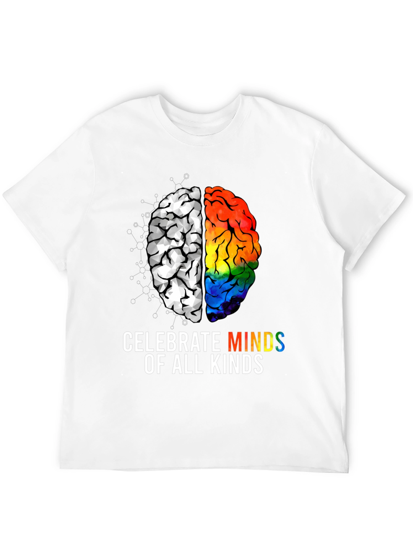 Celebrate All Minds T-Shirt - Autism & LGBTQ+ Pride