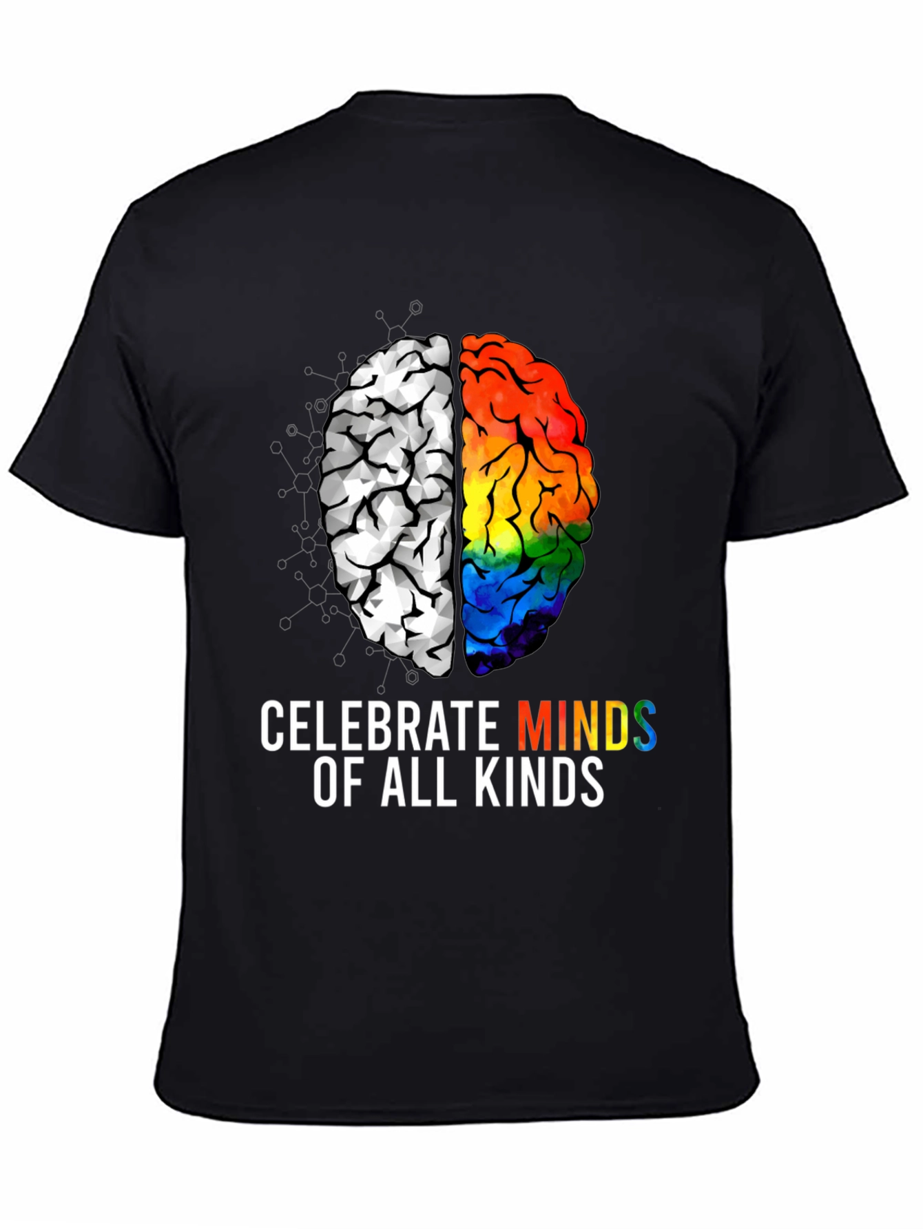 Celebrate All Minds T-Shirt - Autism & LGBTQ+ Pride