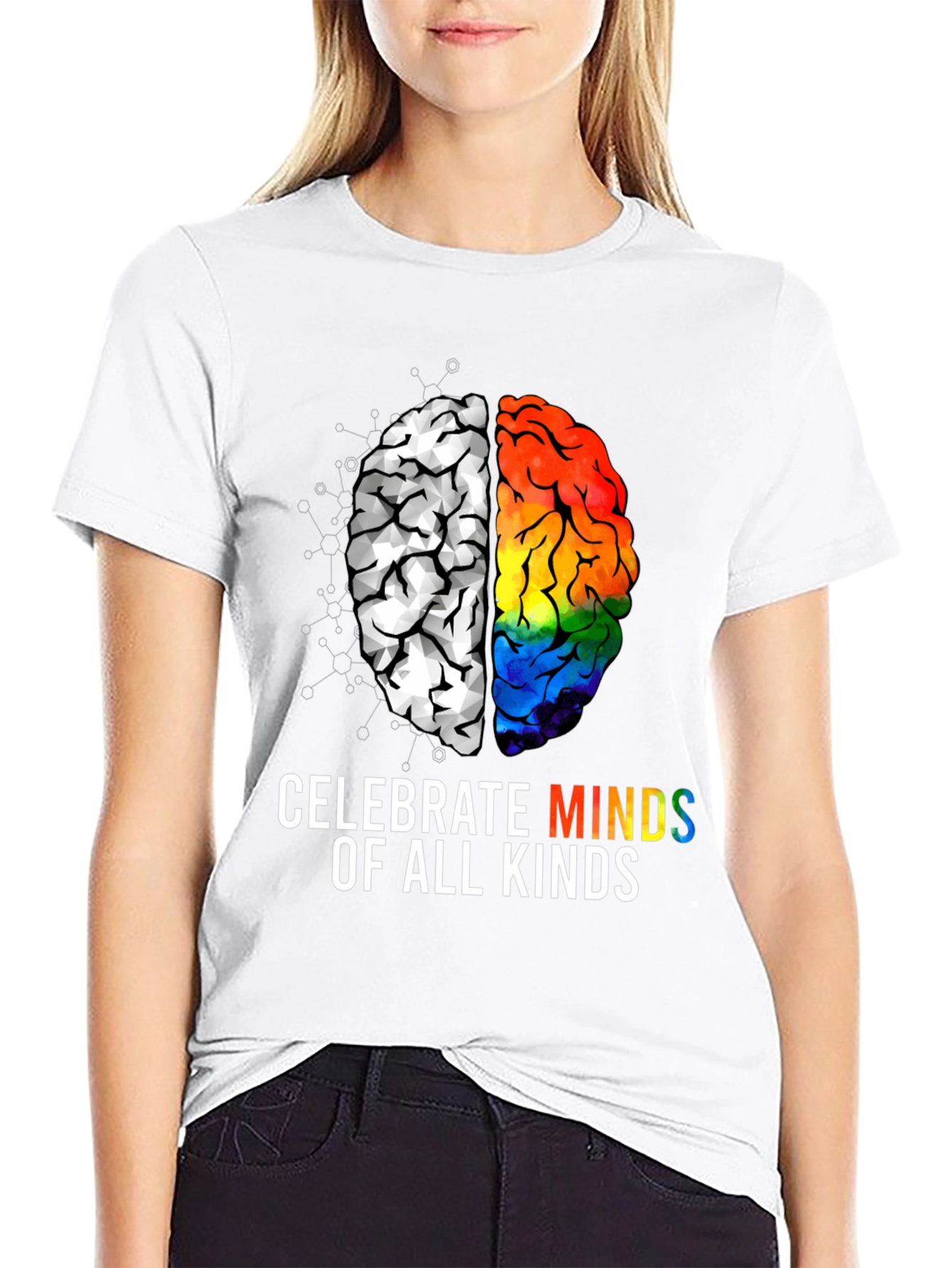 Celebrate All Minds T-Shirt - Autism & LGBTQ+ Pride