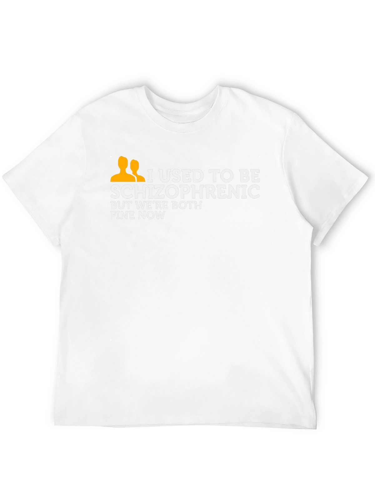 I Used To Be Schizophrenic T-Shirt Funny Joke Tee