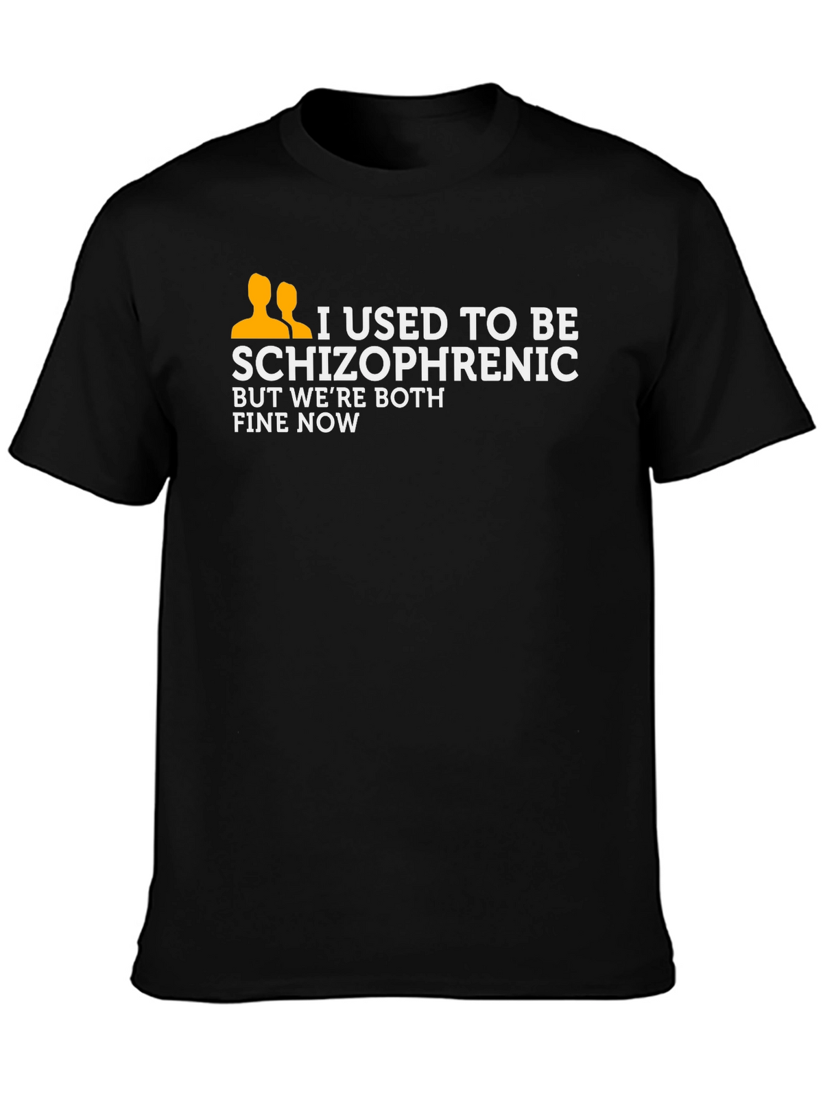I Used To Be Schizophrenic T-Shirt Funny Joke Tee
