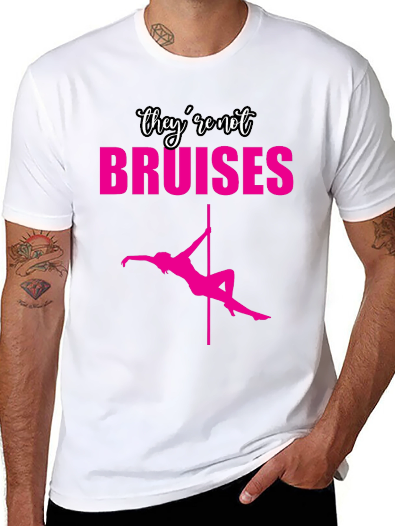 Pole Dance Bruises T-Shirt - Funny Fitness Tee