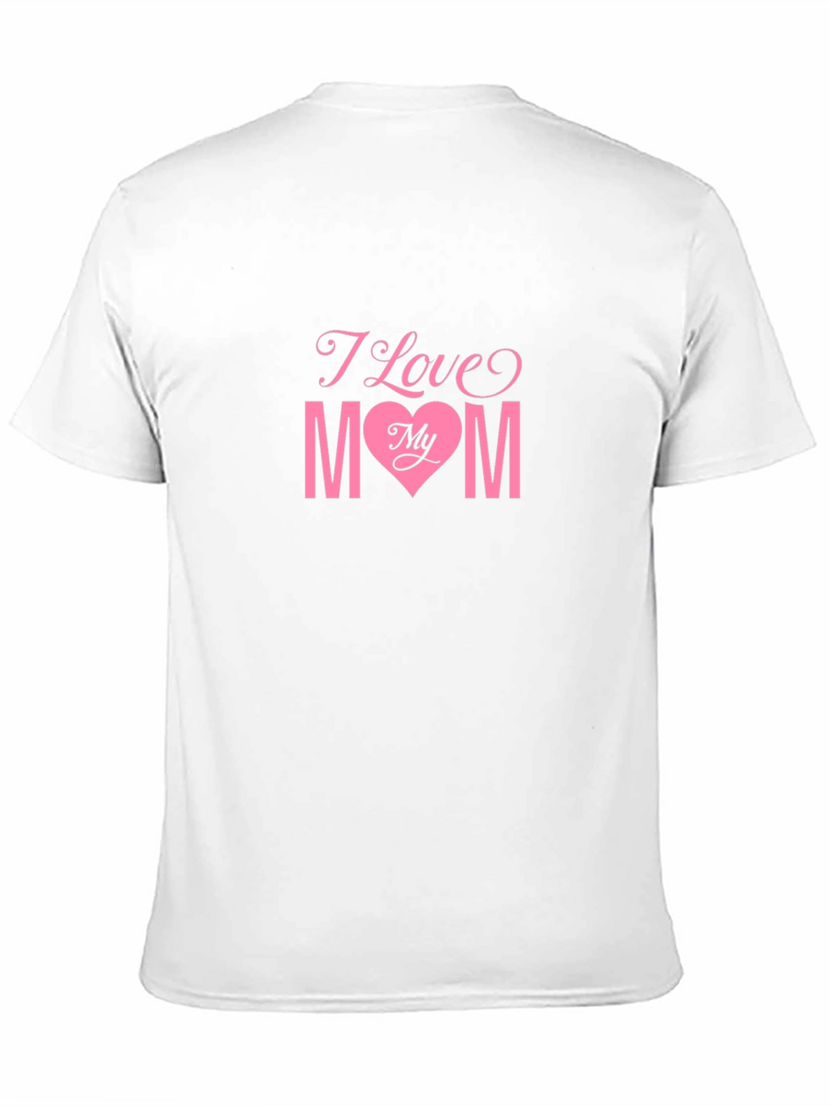 I Love My Mom Black T-Shirt