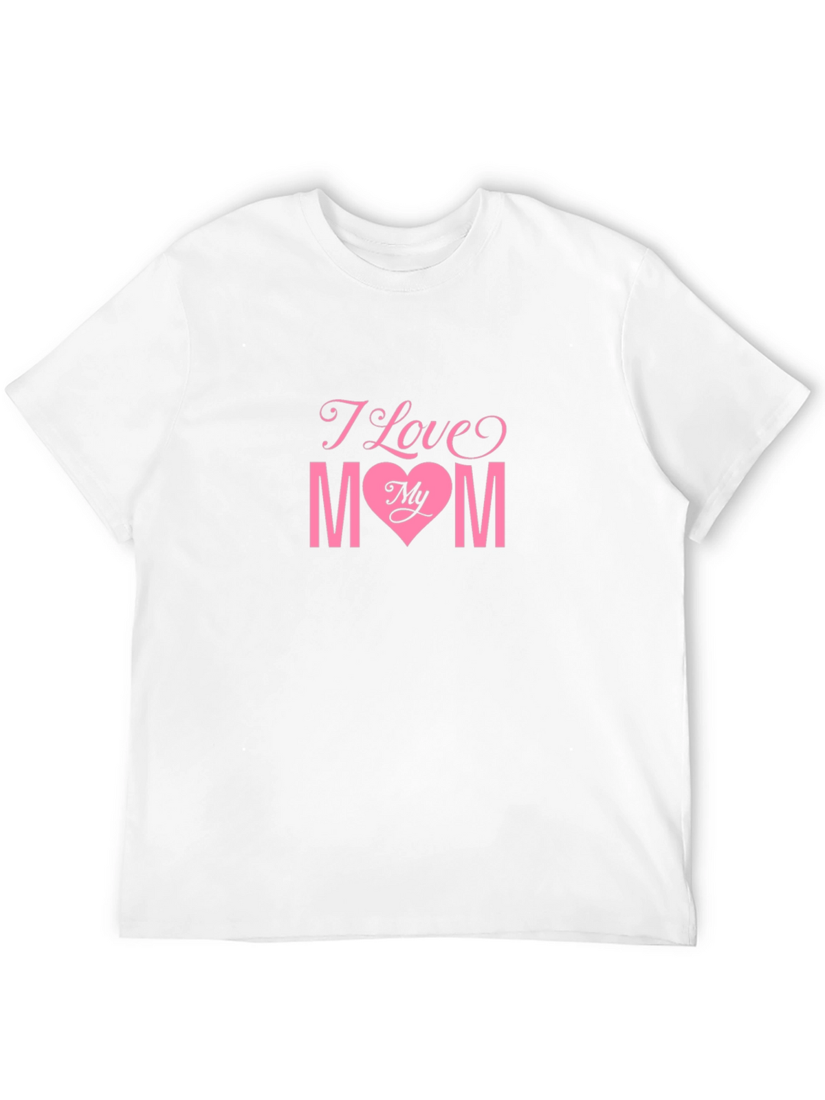 I Love My Mom Black T-Shirt
