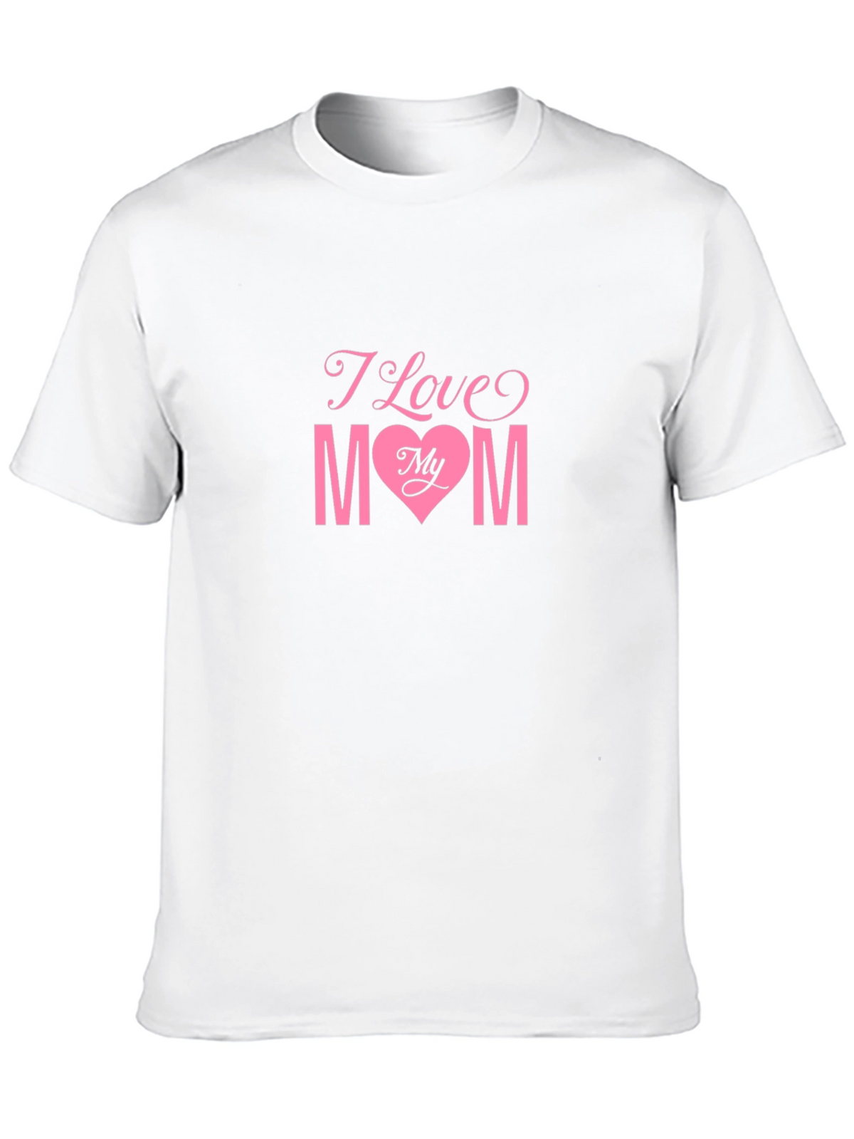 I Love My Mom Black T-Shirt