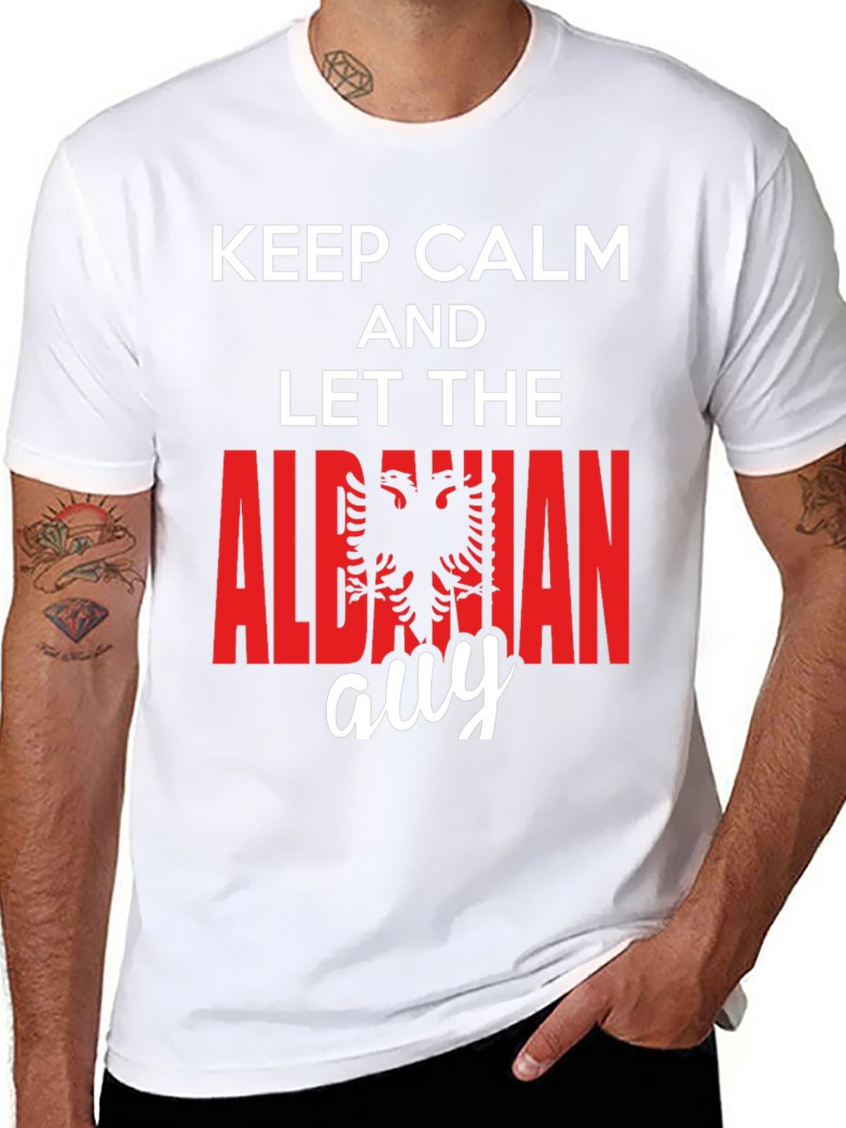 Keep Calm Albanian Guy T-Shirt