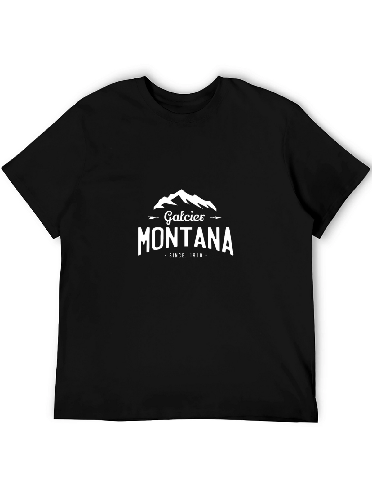 Glacier Montana T-Shirt - Mountain Graphic Tee