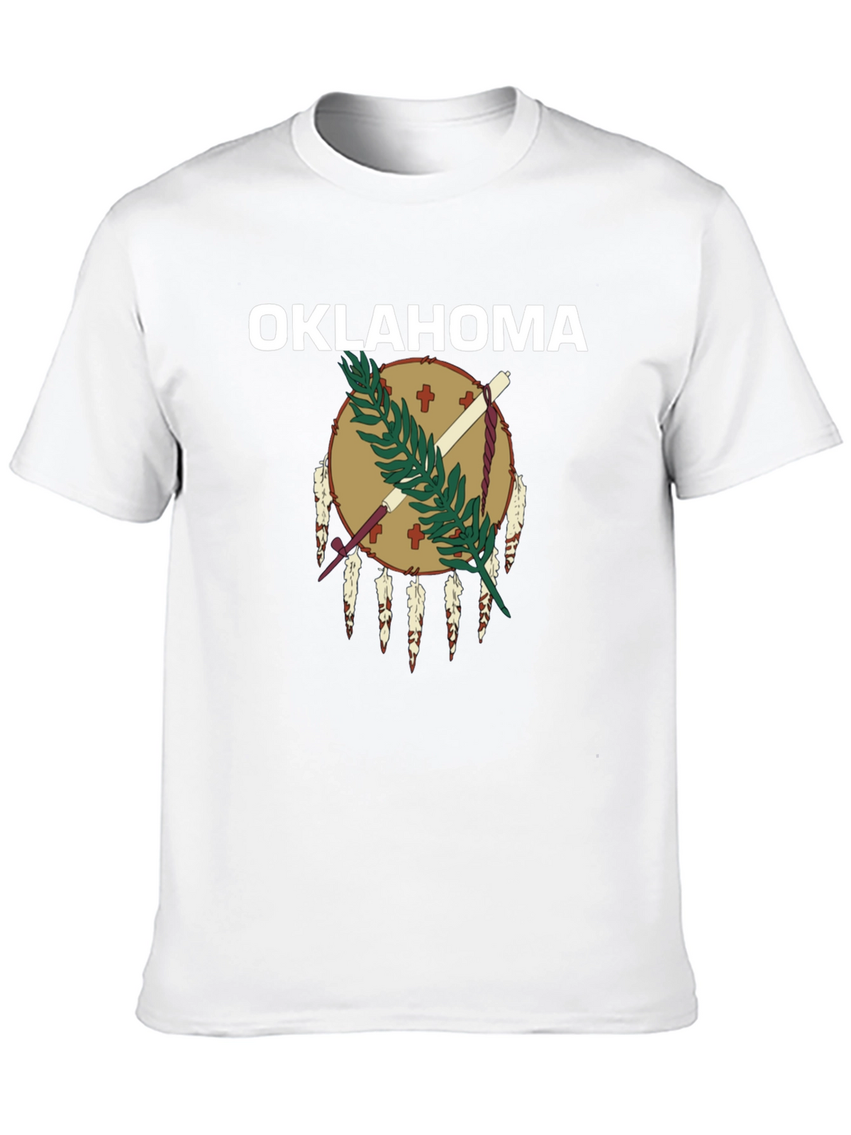 Oklahoma Flag Graphic Black T-Shirt