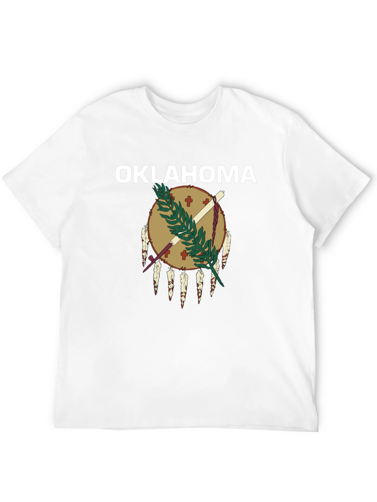 Oklahoma Flag Graphic Black T-Shirt