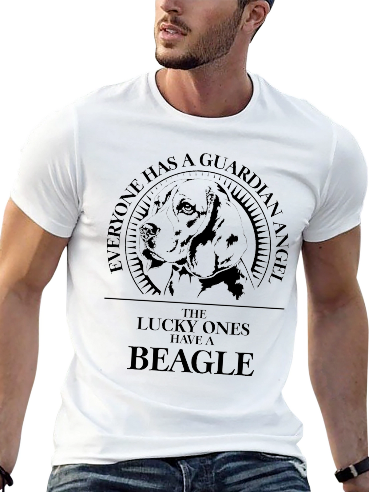 Guardian Angel Beagle T-Shirt