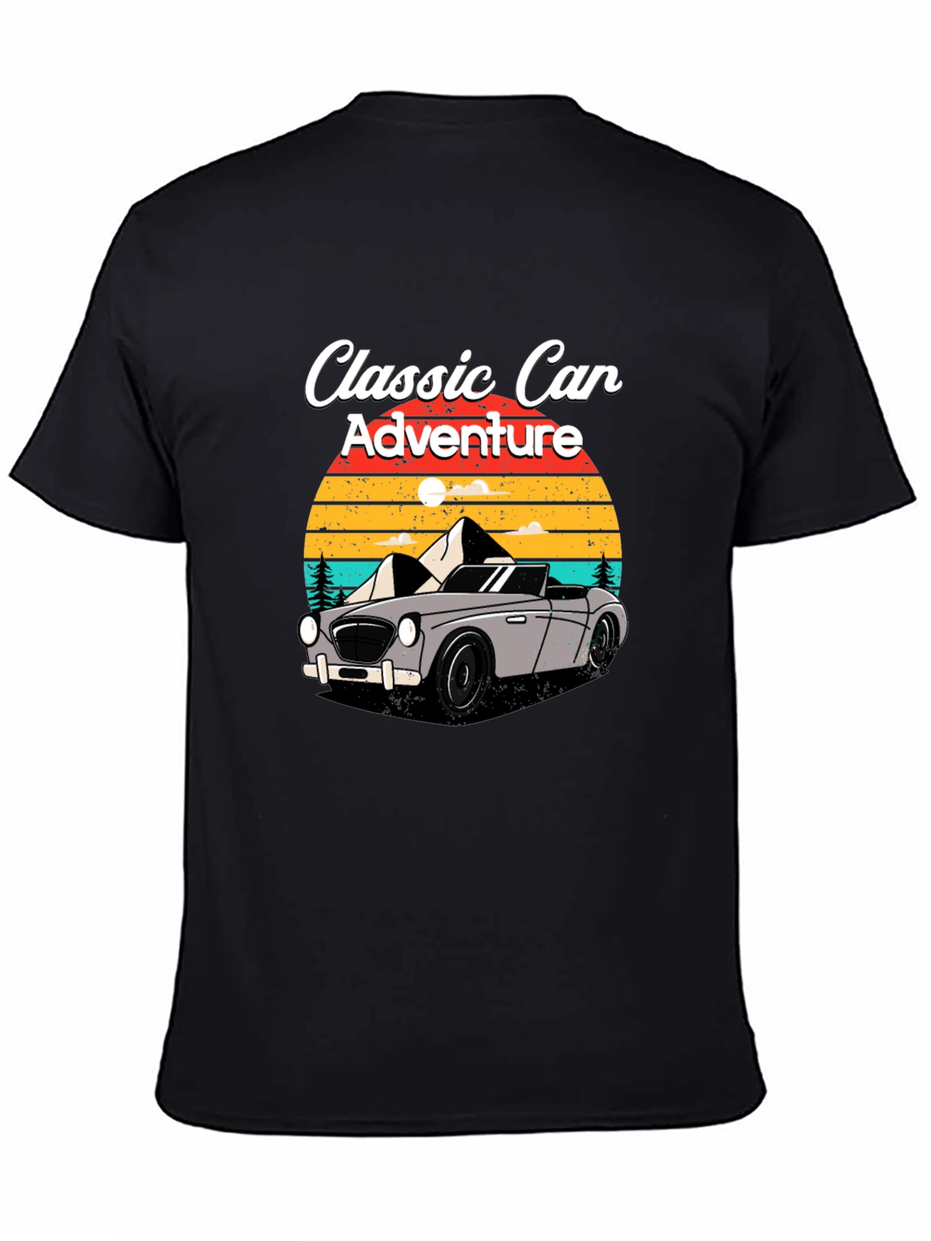 Classic Car Adventure T-Shirt - Retro Design