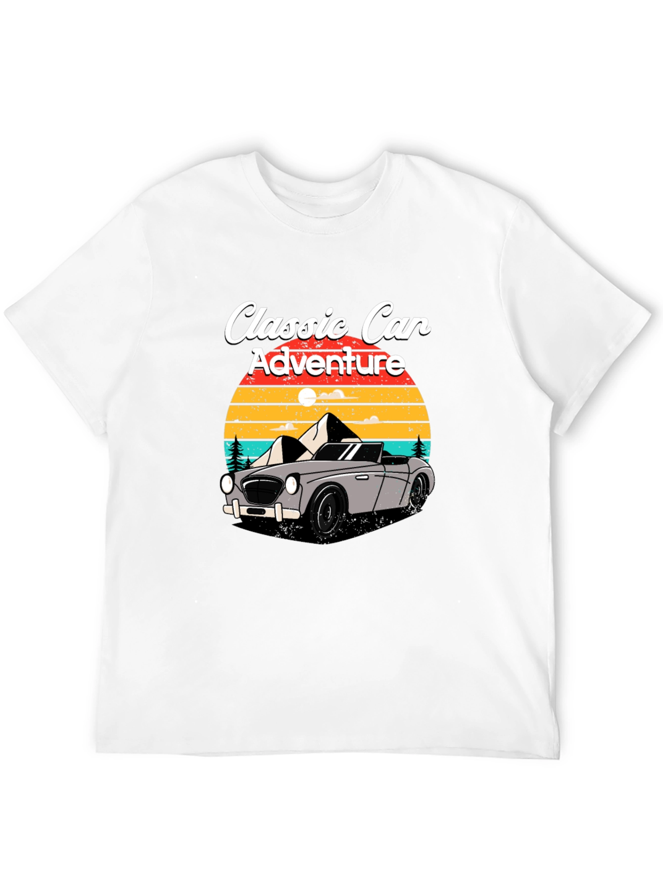 Classic Car Adventure T-Shirt - Retro Design