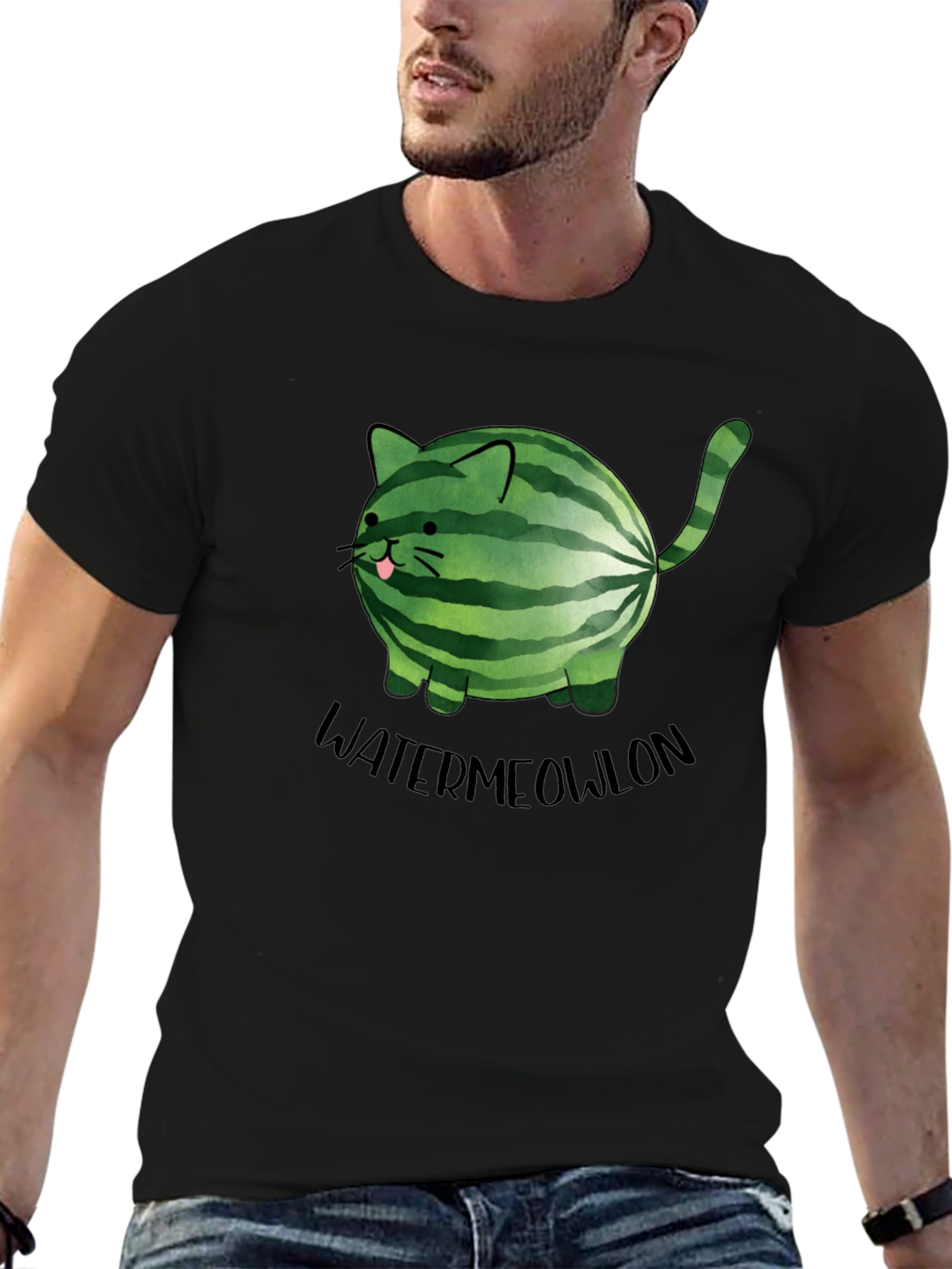 Watermeowlon T-Shirt - Funny Cat & Watermelon Design